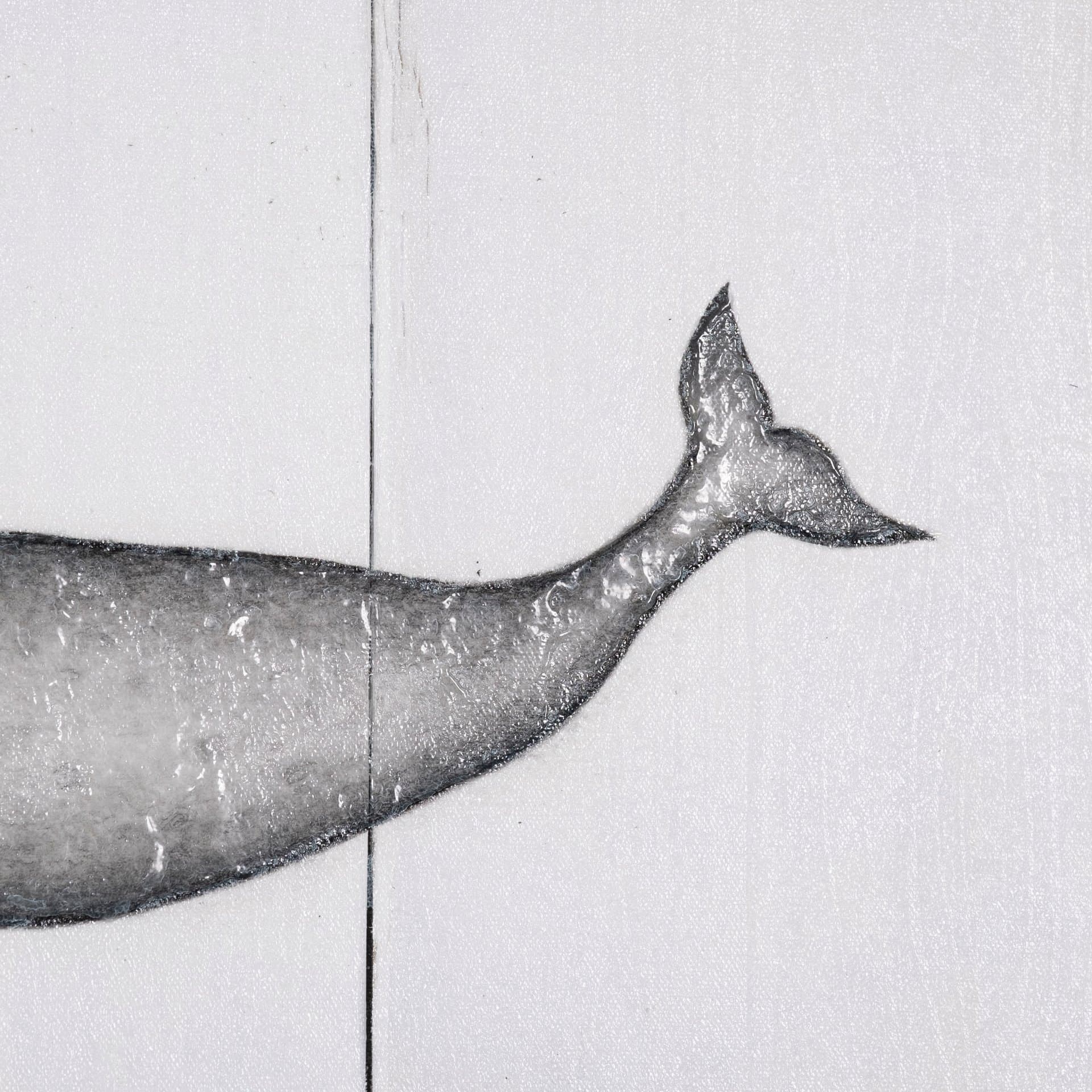 Narwhal by Mercana Studio a Hand Embellished Textured Canvas — product photograph