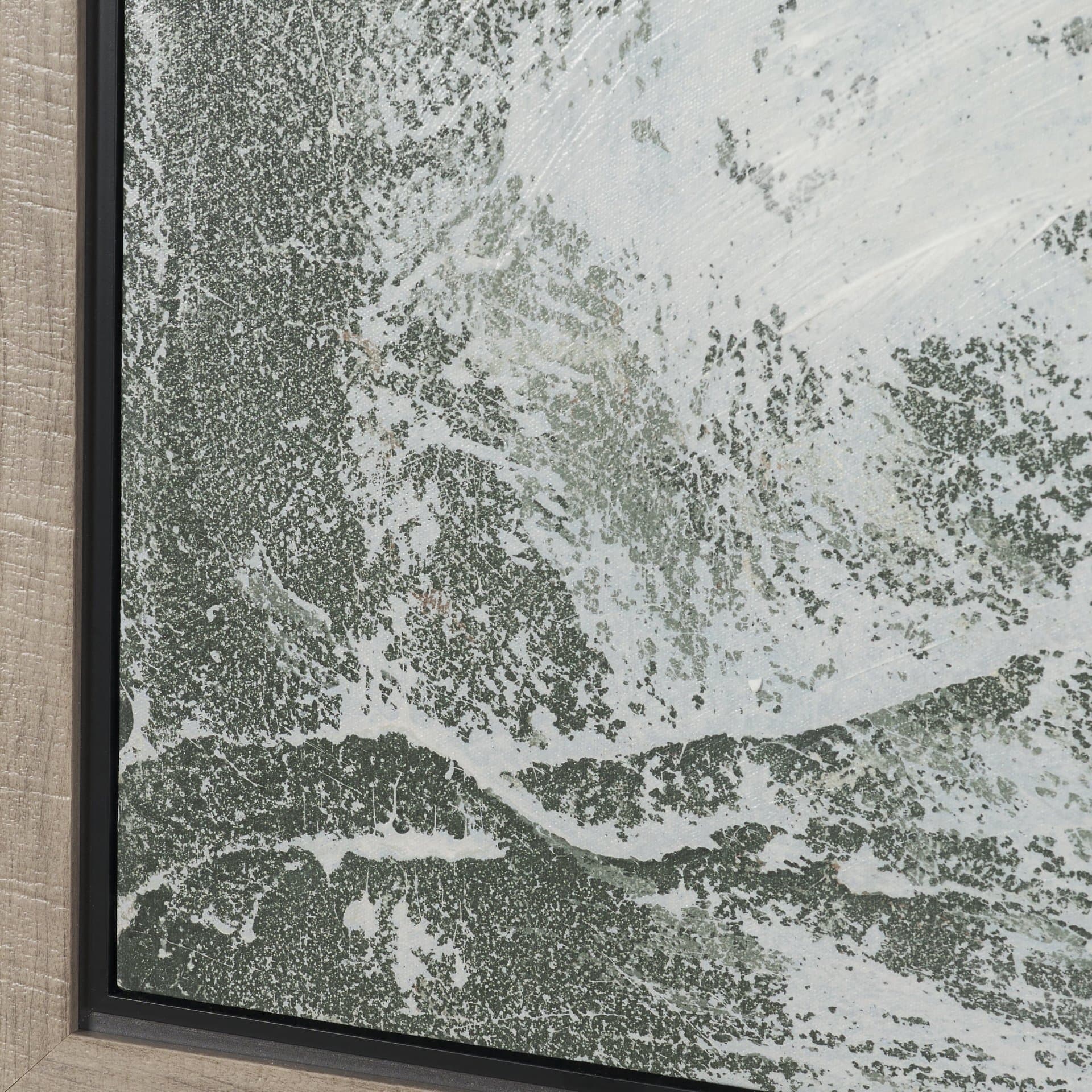 Verdant II by Mercana Studio Hand-Embellished Textured Framed Canvas Artwork — product photograph