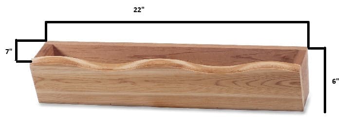 Window Cedar Planter Box WB20 — product photograph