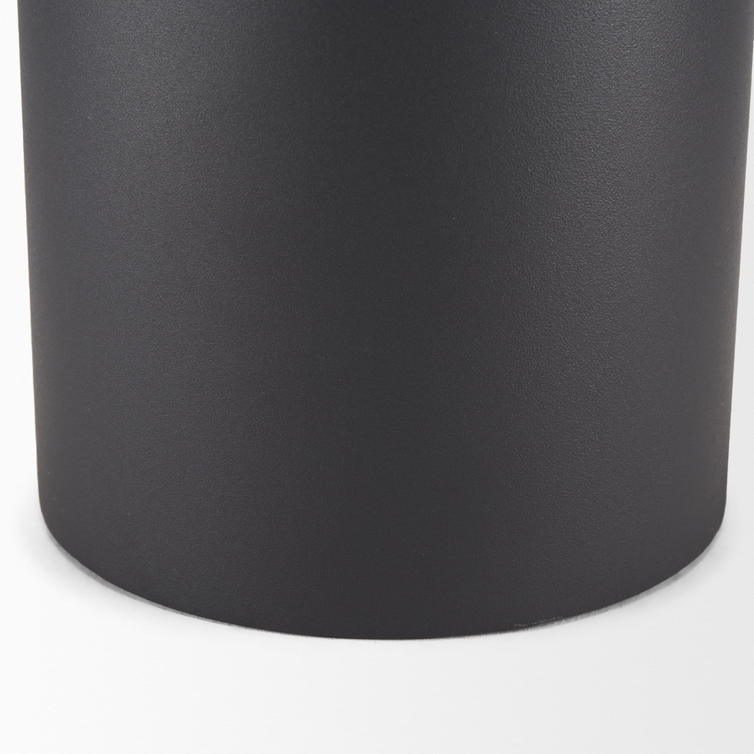 Tosca Tall Matte Black Metal Vase — product photograph