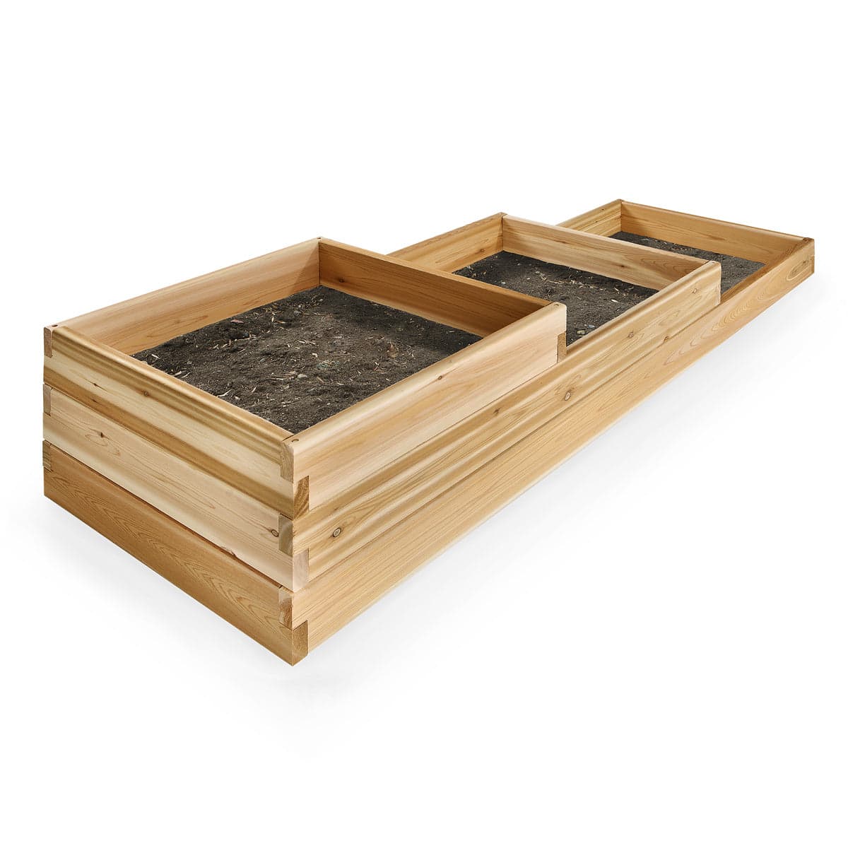 3-Step Tiered Cedar Garden Box RGT15 — product photograph