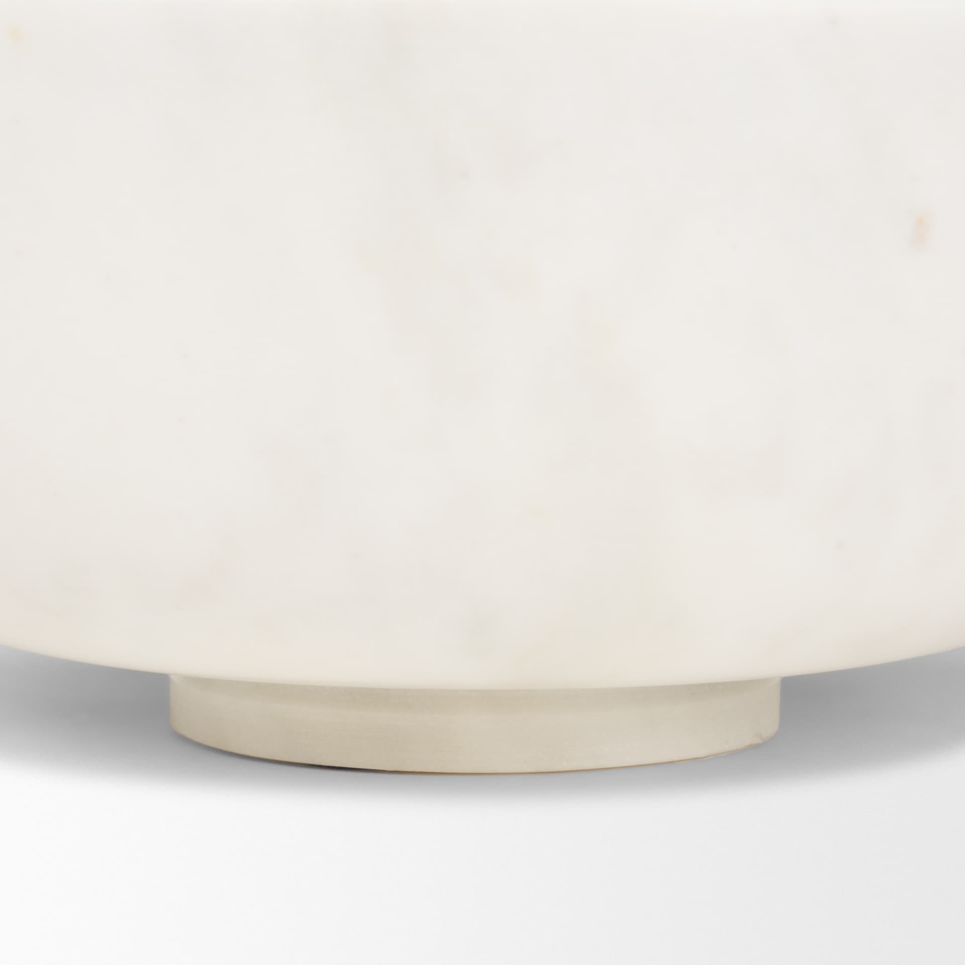 Katora Large Premium Solid White Marble Bowl — product photograph