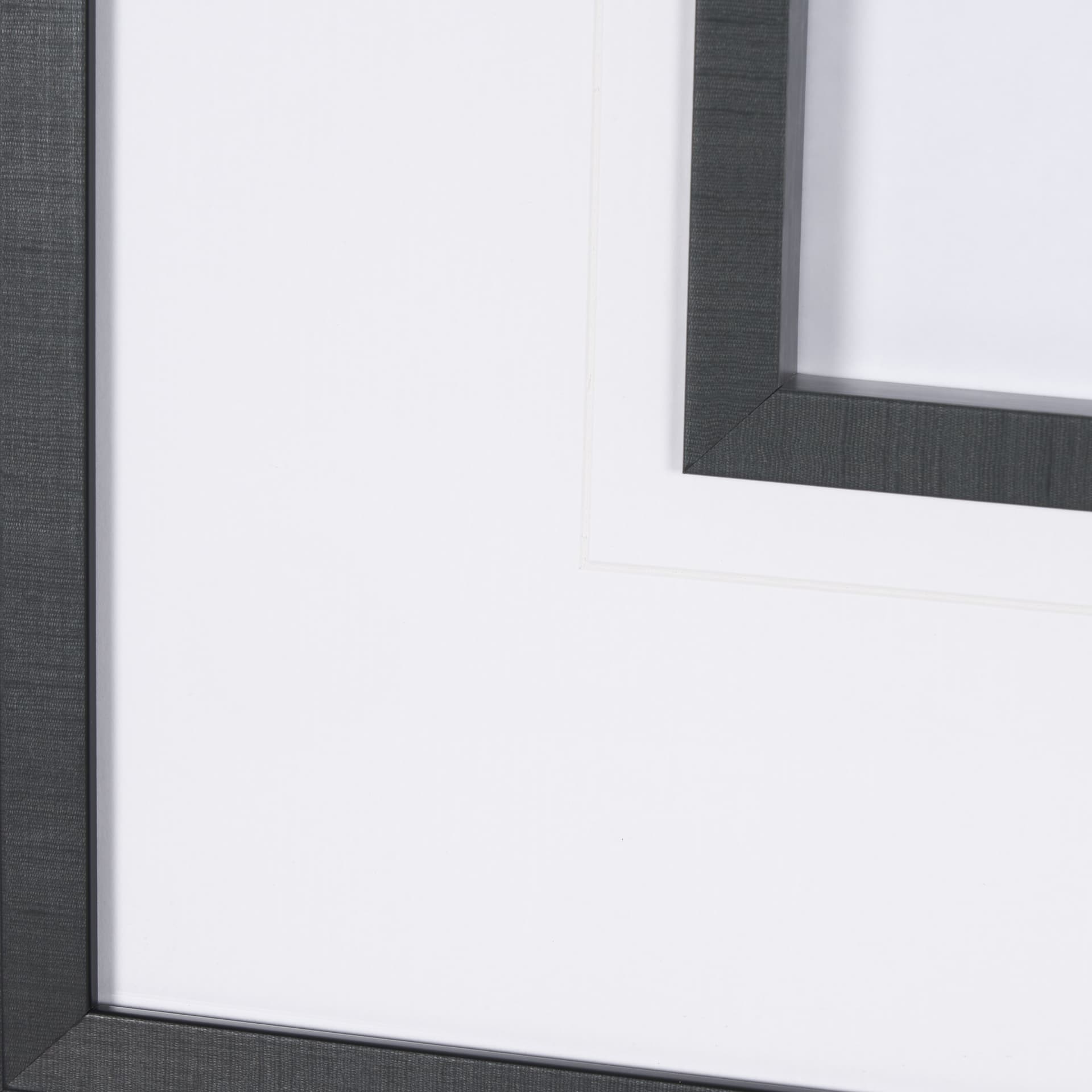 Poised by Mercana Studio a Hand Embellished Textured Framed Art Print Matted under Glass — product photograph