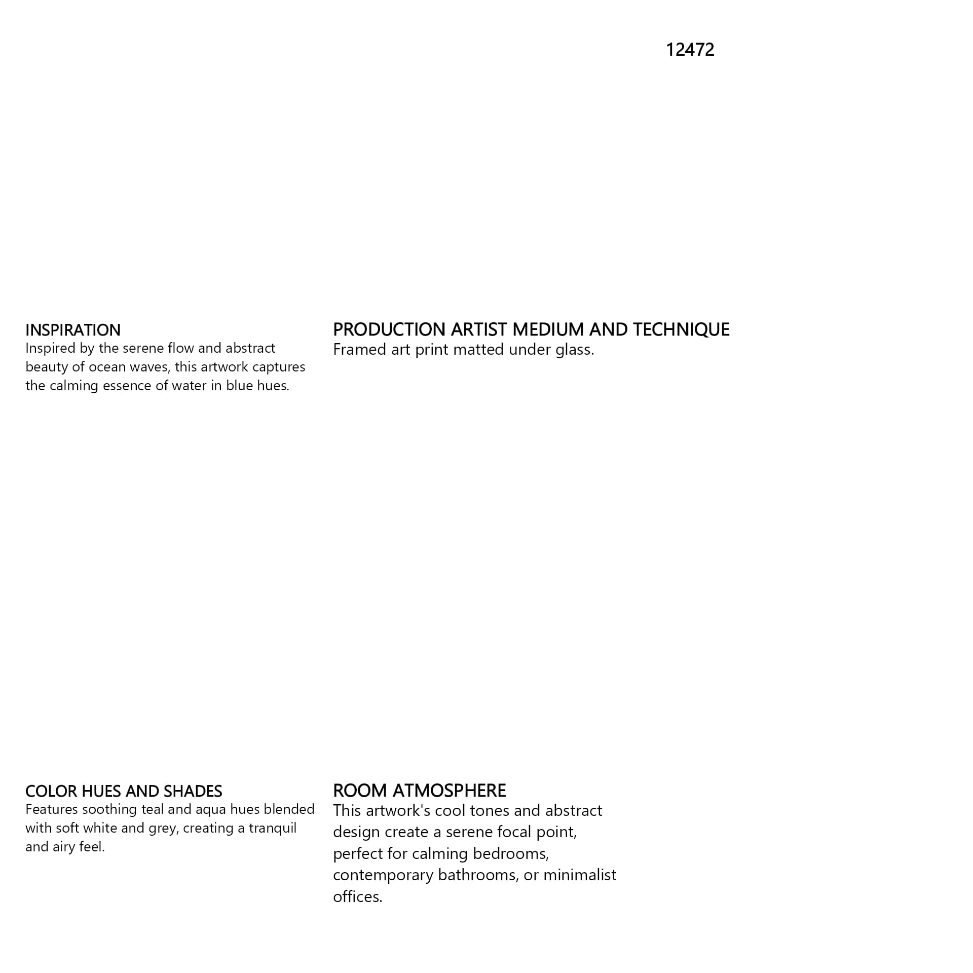 Aerial Blue -I by Brianna Andreychuk a Framed Art Print Matted under Glass — in a styled room