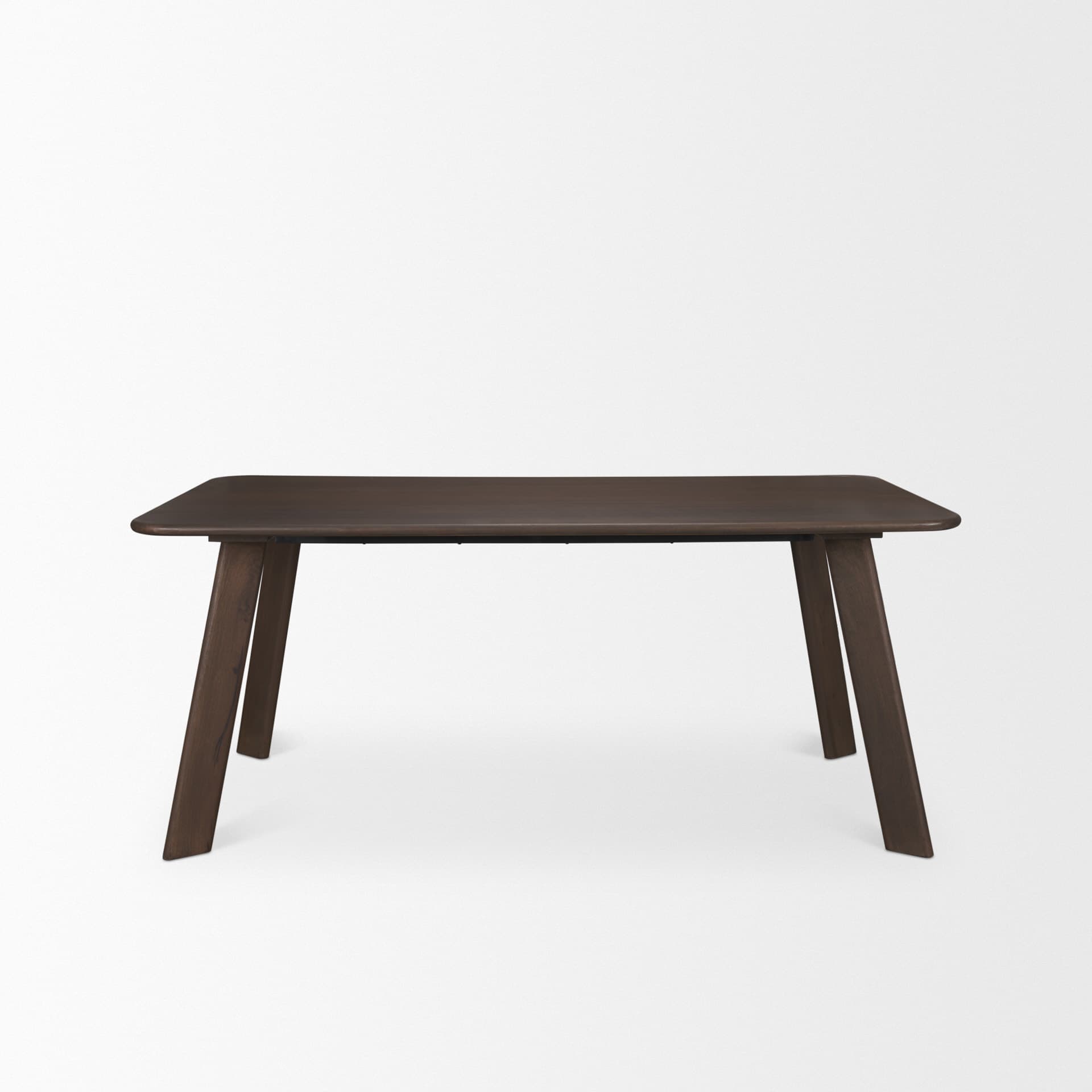 Welborn 72"L x 40"W Rectangular Dining Table | Modern | Dark Brown Wood | Seats 6 — product photograph