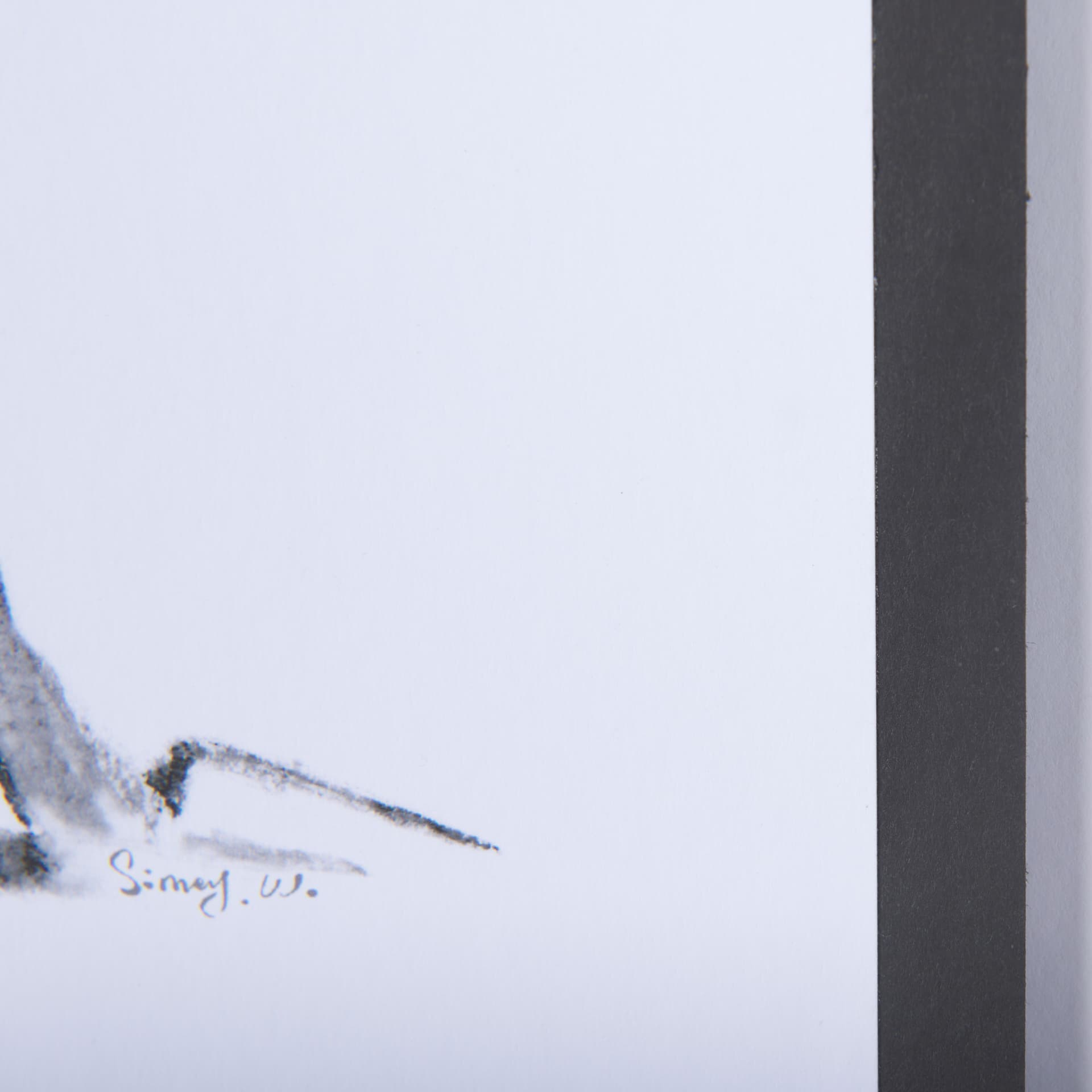 Fly Away by Mercana Studio a Hand Embellished Textured Framed Art Print Matted under Glass — product photograph