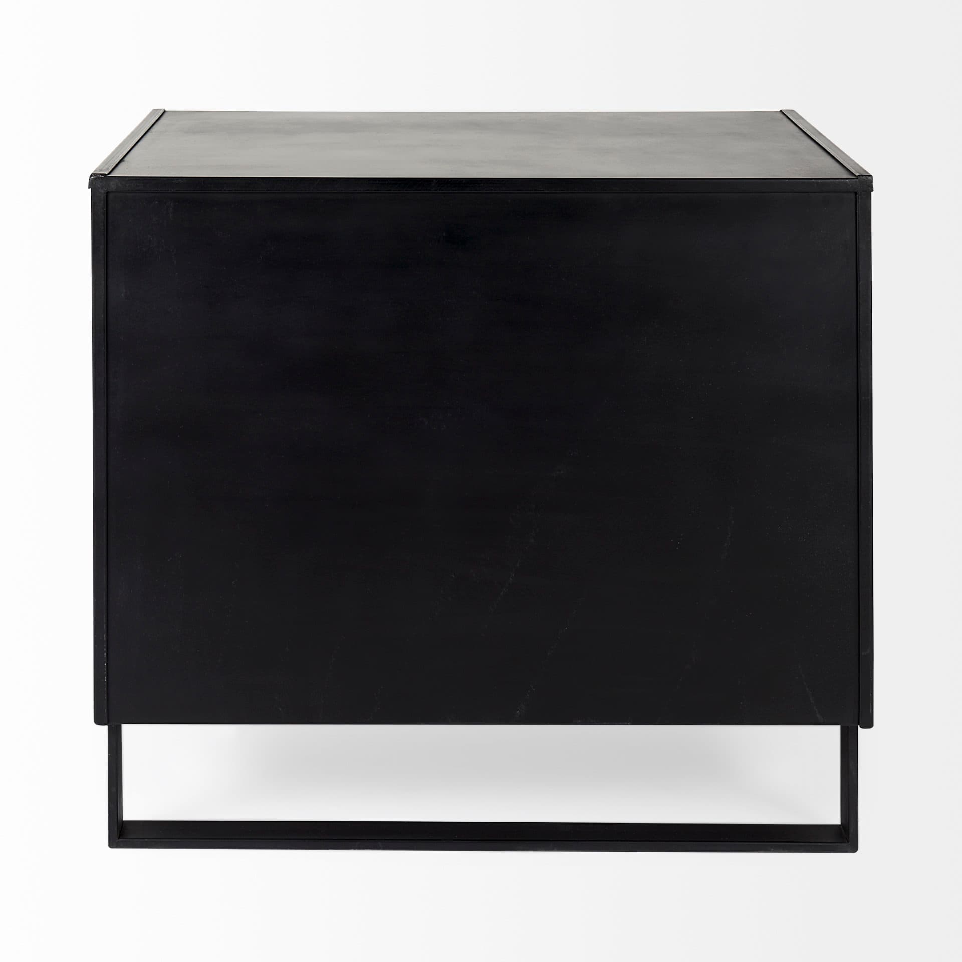Alvin 34.5L x 21.5W x 30.0H Wood W/Metal Framing Accent Cabinet — product photograph