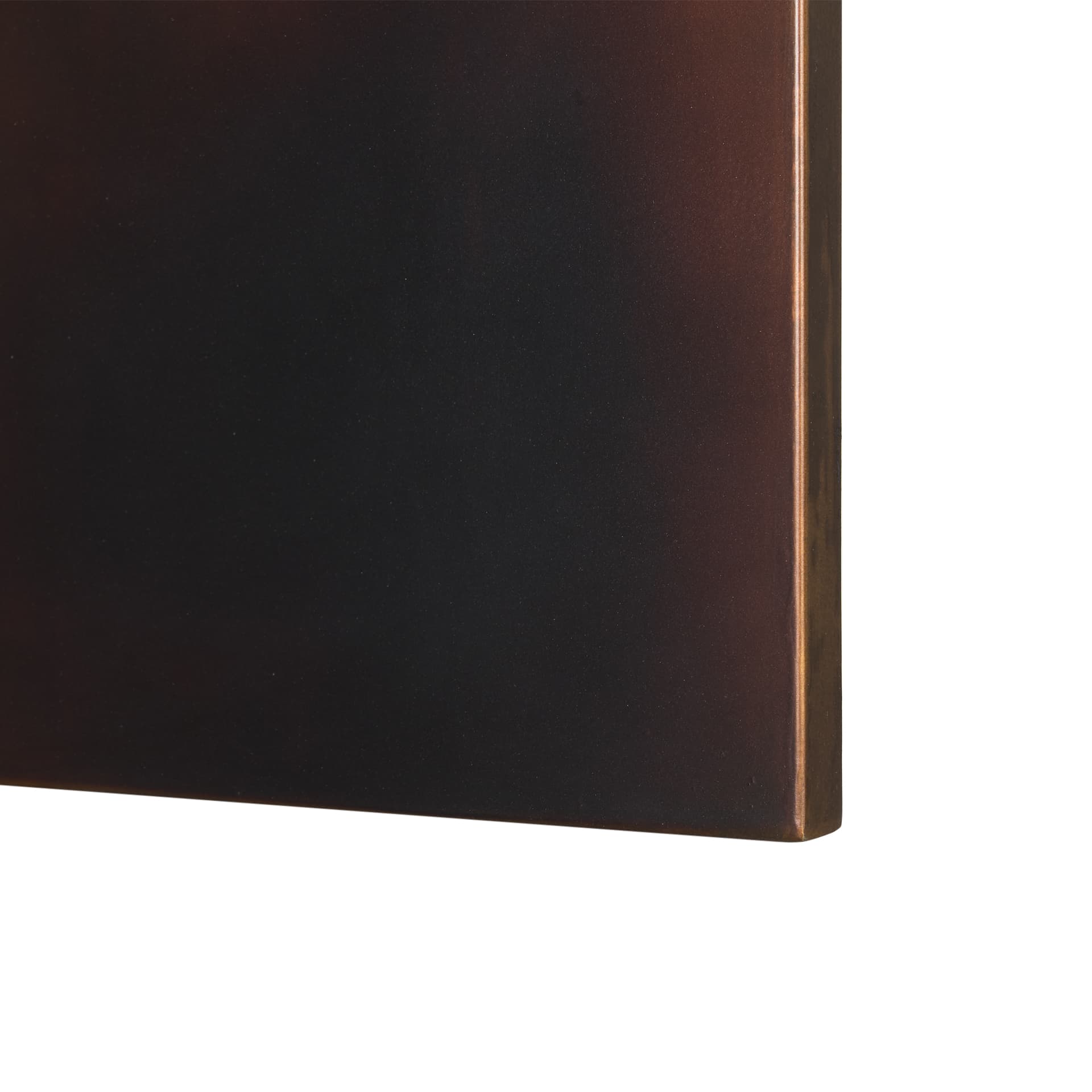 Rios Gold and Red Painted w/ Acid Wash Metal Wall Art — product photograph