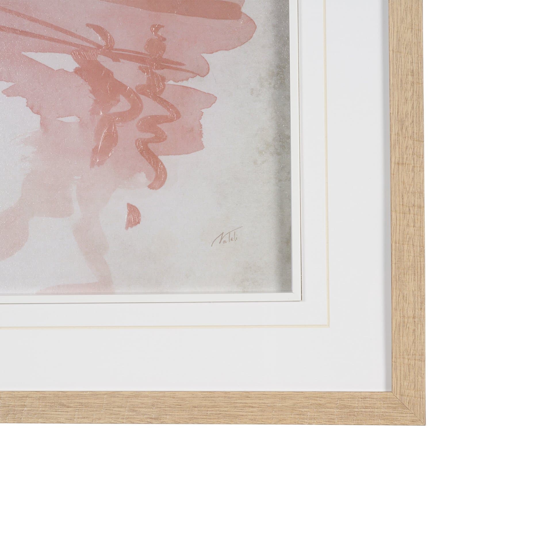 Palm Spring III by Mercana Studio Hand-Embellished Framed Artwork Matted under Glass — product photograph