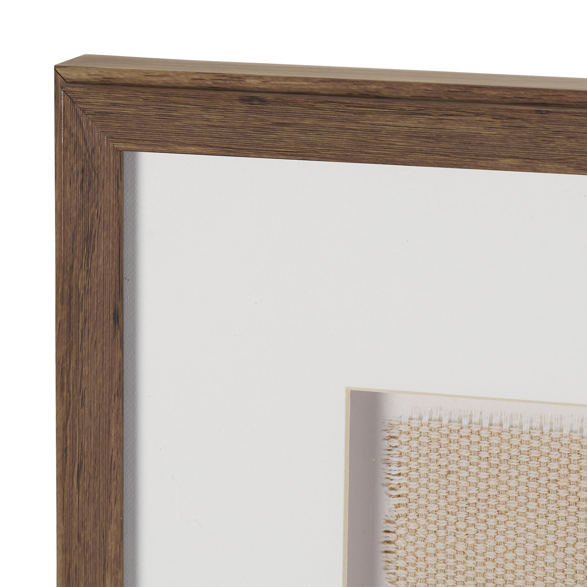 Papua Necklace III by Mercana Studio Hand-Embellished Textured Framed Artwork Matted under Glass — product photograph