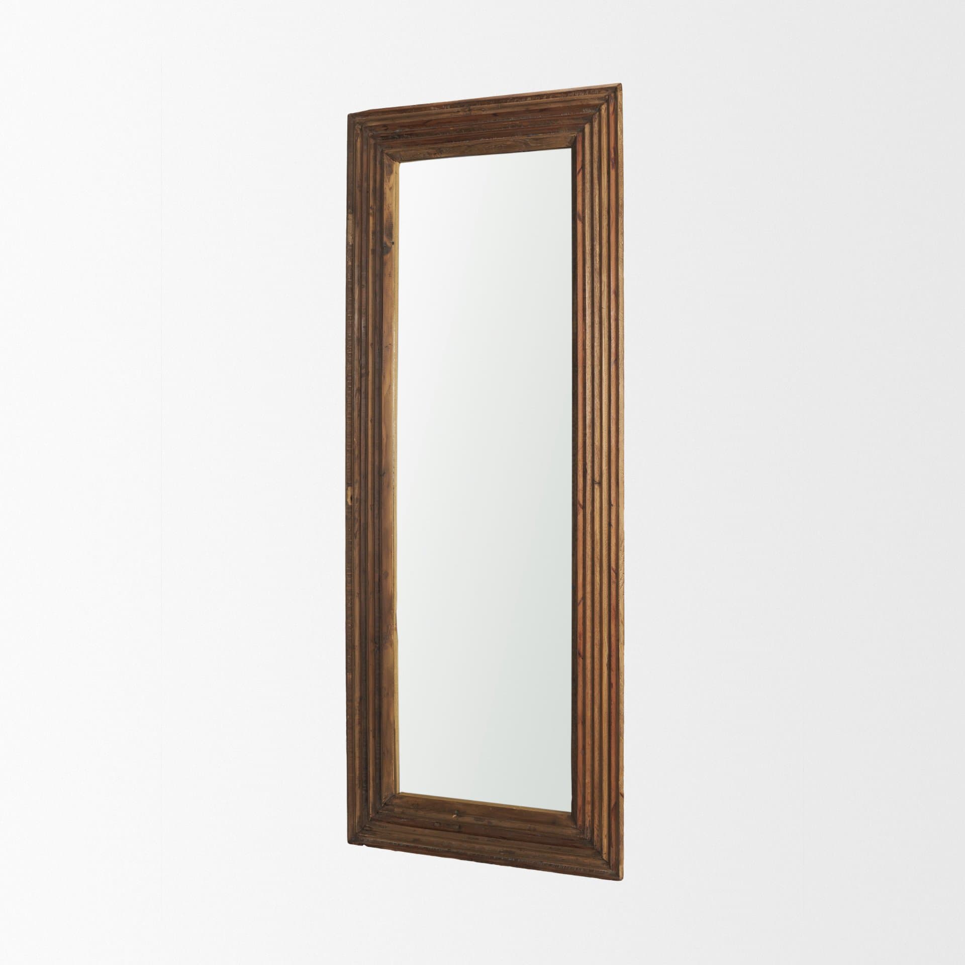 Bennet Large Rectangle Reclaimed Wooden Mirror — product photograph