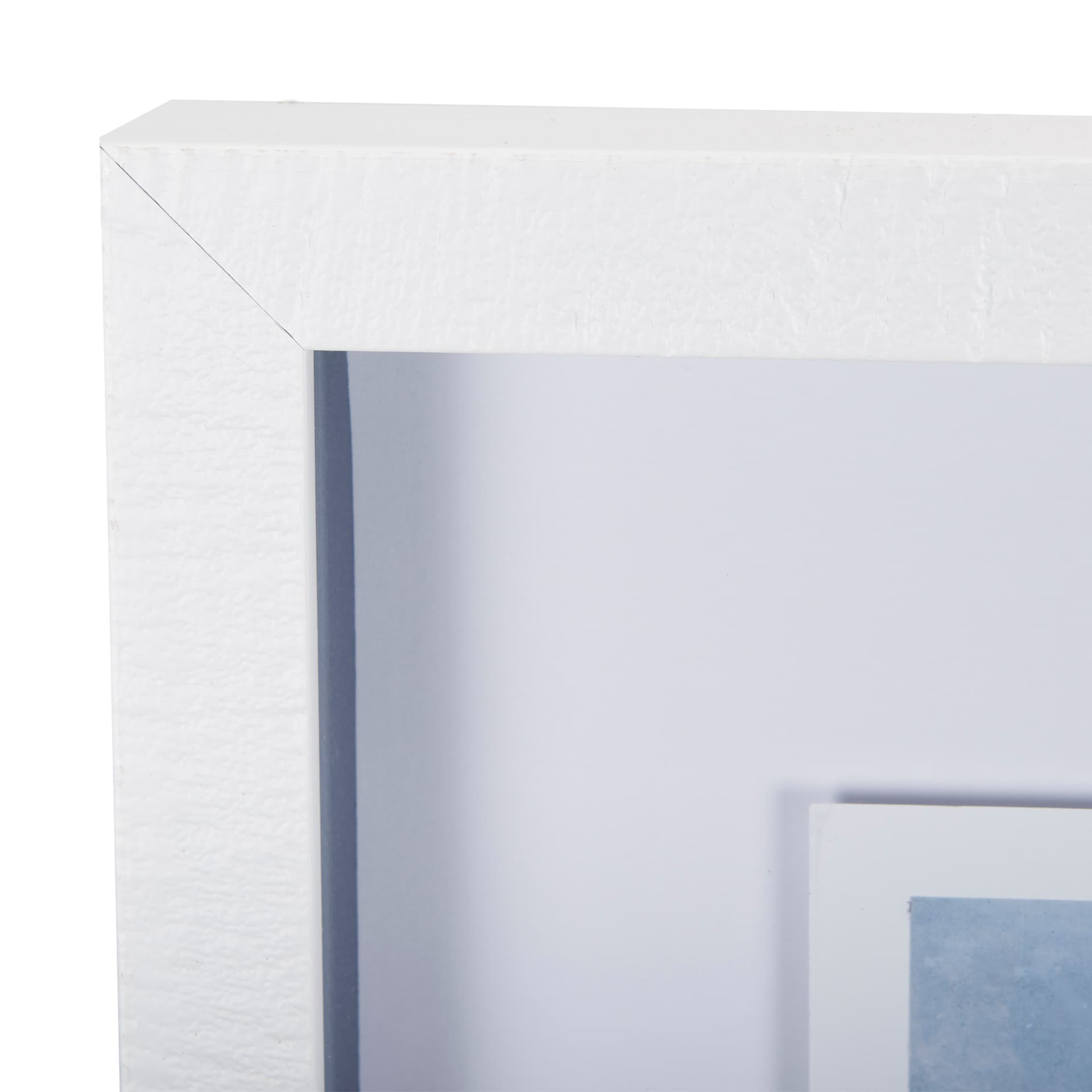 Cloud and Sea by Mercana Studio a Hand Embellished Textured Framed Art Print Matted under Glass — product photograph