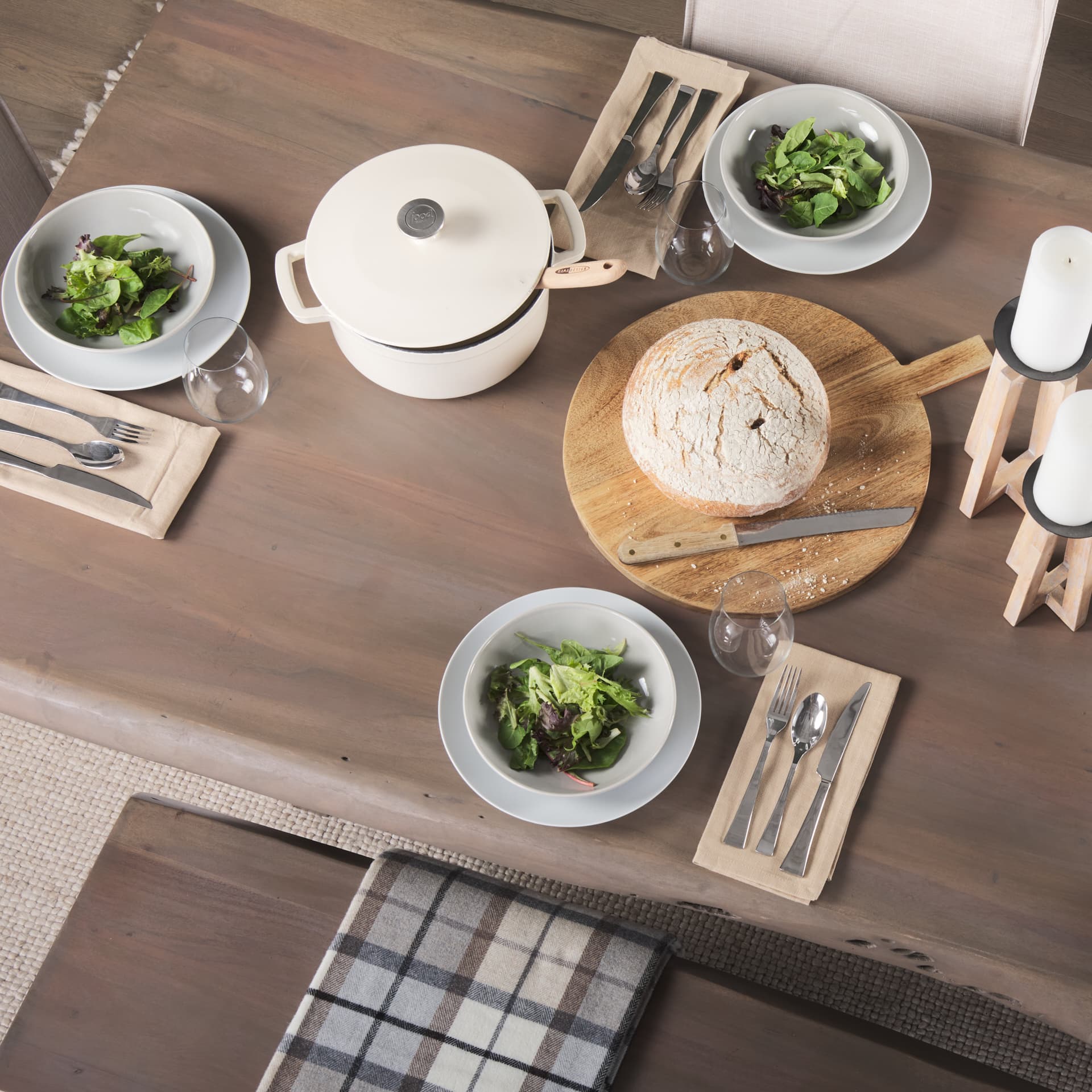 Konstantin 94"L x 40"W Rectangular Dining Table | Modern | Med Brown Wood | Seats 8 — product photograph