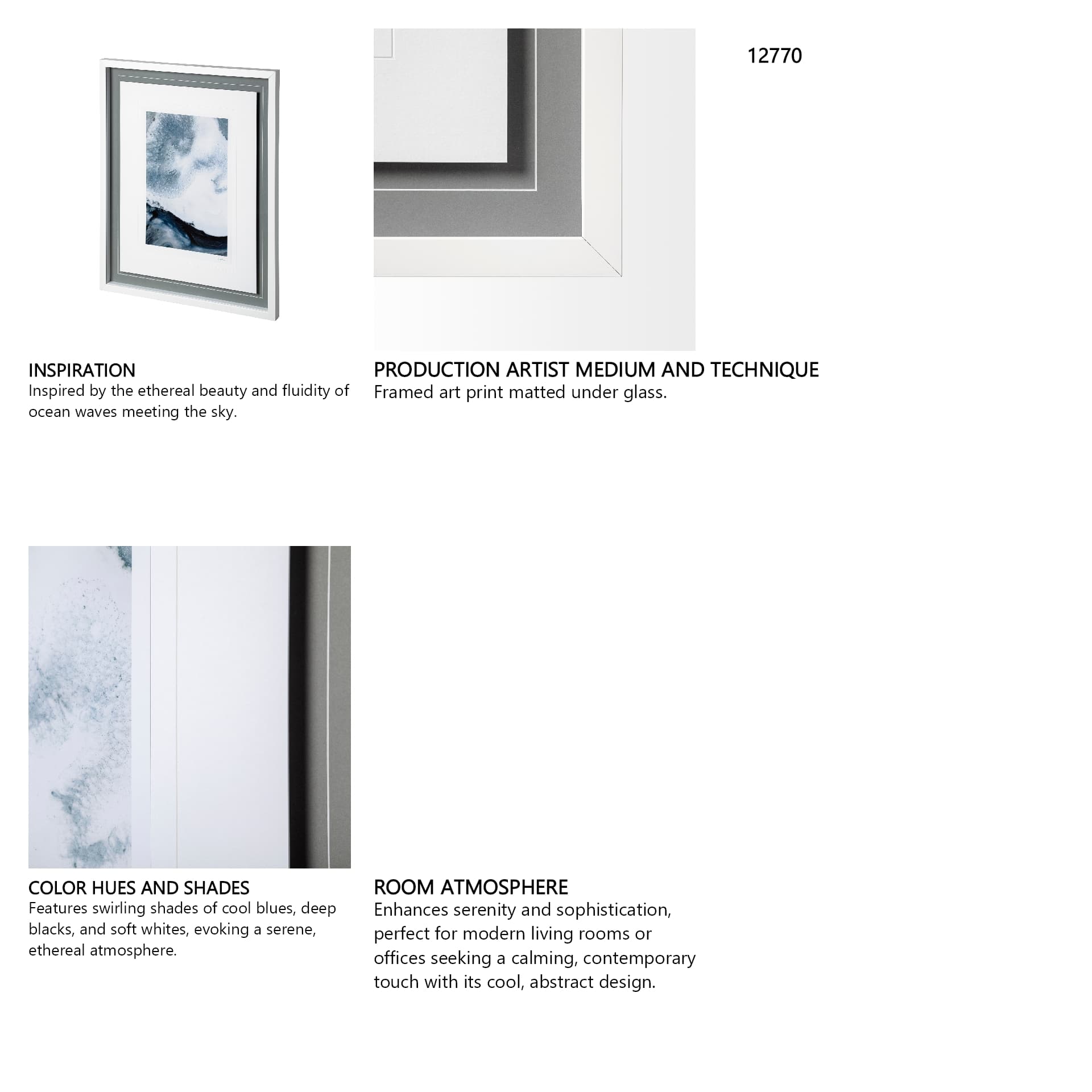 Are One I by Mercana Studio a Framed Art Print Matted under Glass — in a styled room