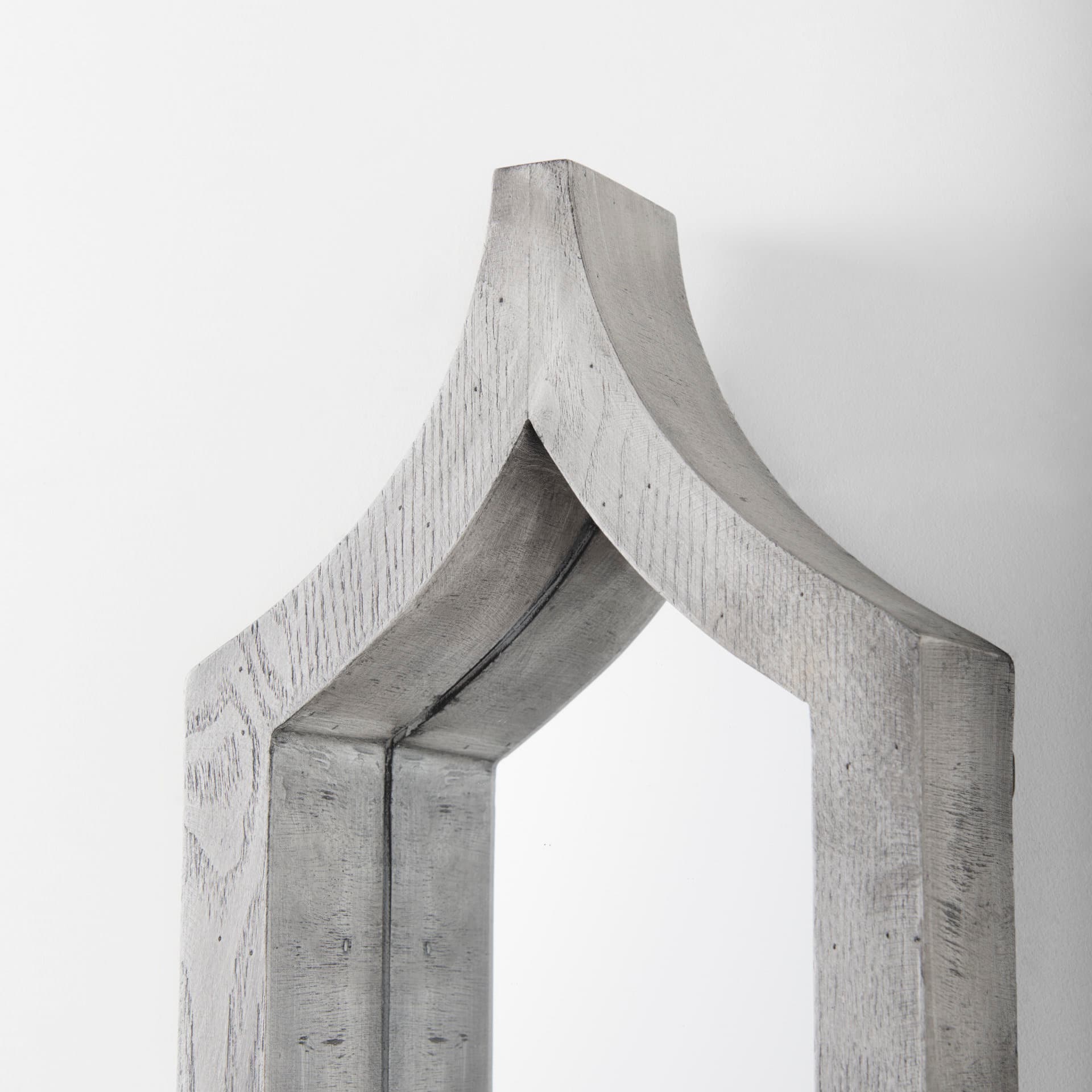 Tamanar 15.0 x 3.0 x 34.1 Gray Wood Frame Wall Mirror — product photograph