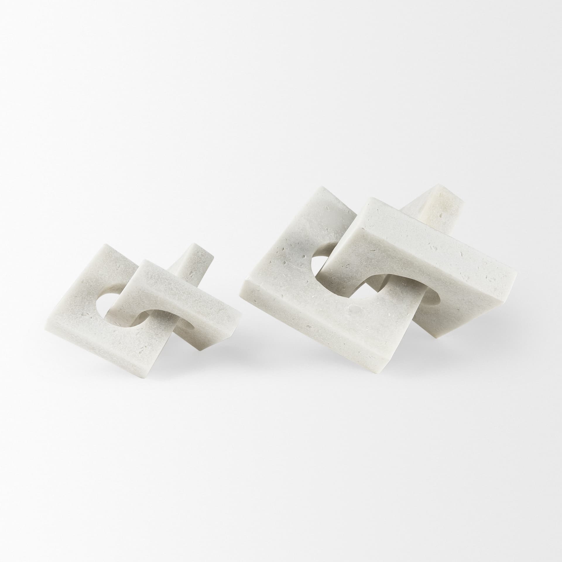 Linx Large Granite Resin Sculpture Decorative Object — product photograph