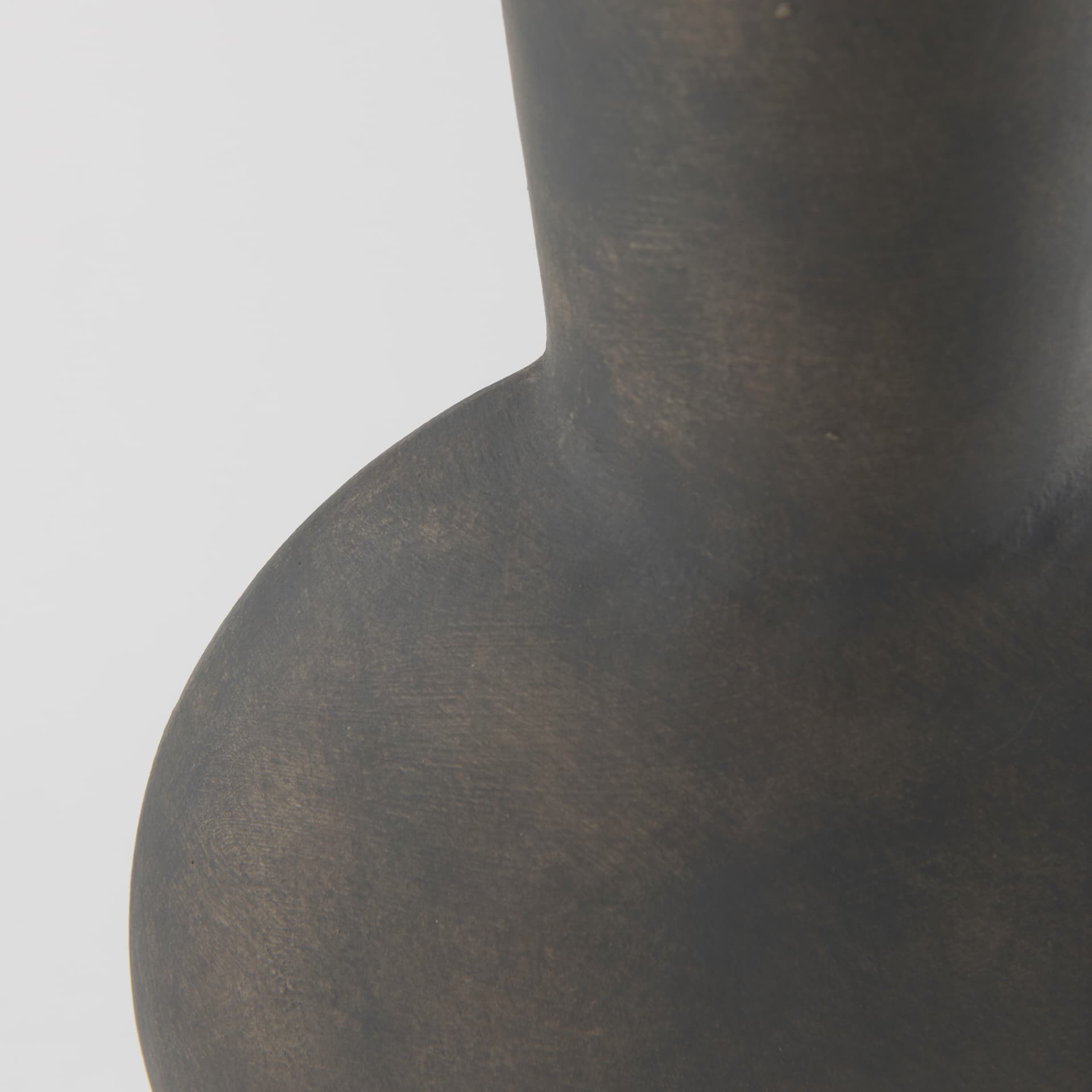 Kaz 8.3L x 3.9W x 16.7H Earthy Brown Ceramic Vase — product photograph