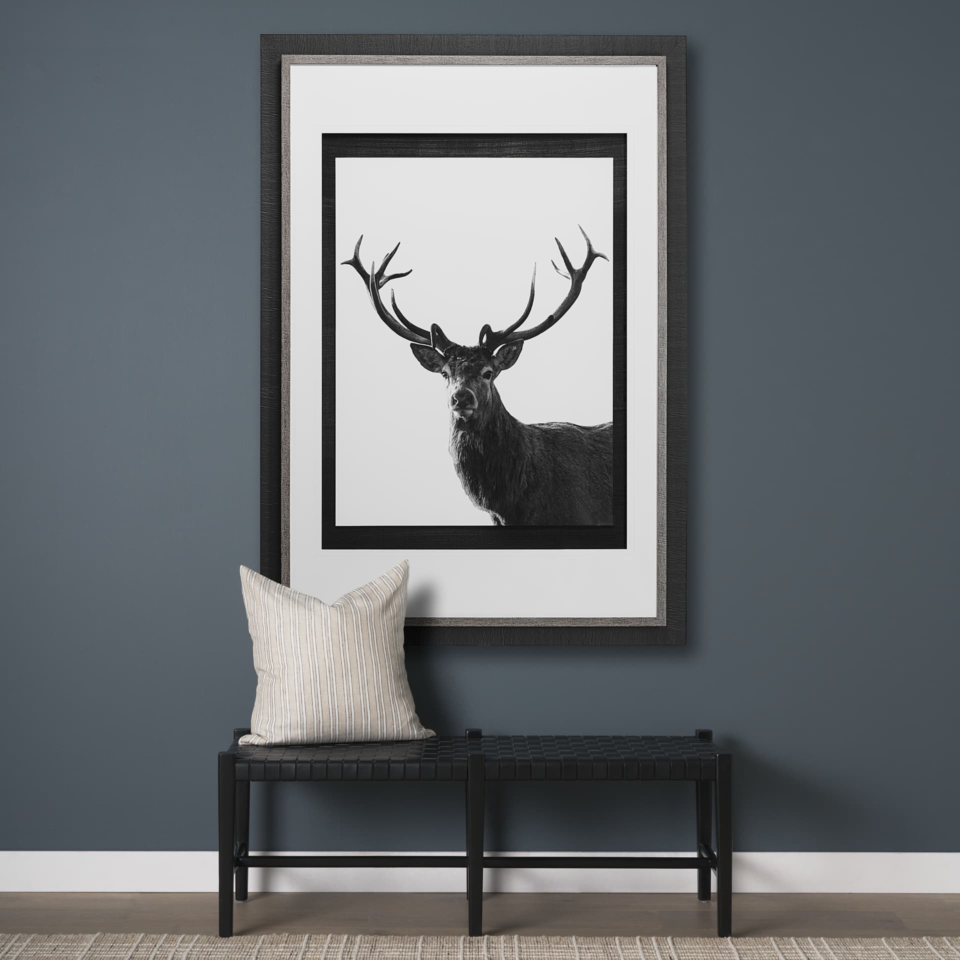 Forest Royal Grand by Matthew Roseveare Hand Embelished Textured Framed Art Photo Matted under Glass — in a styled room