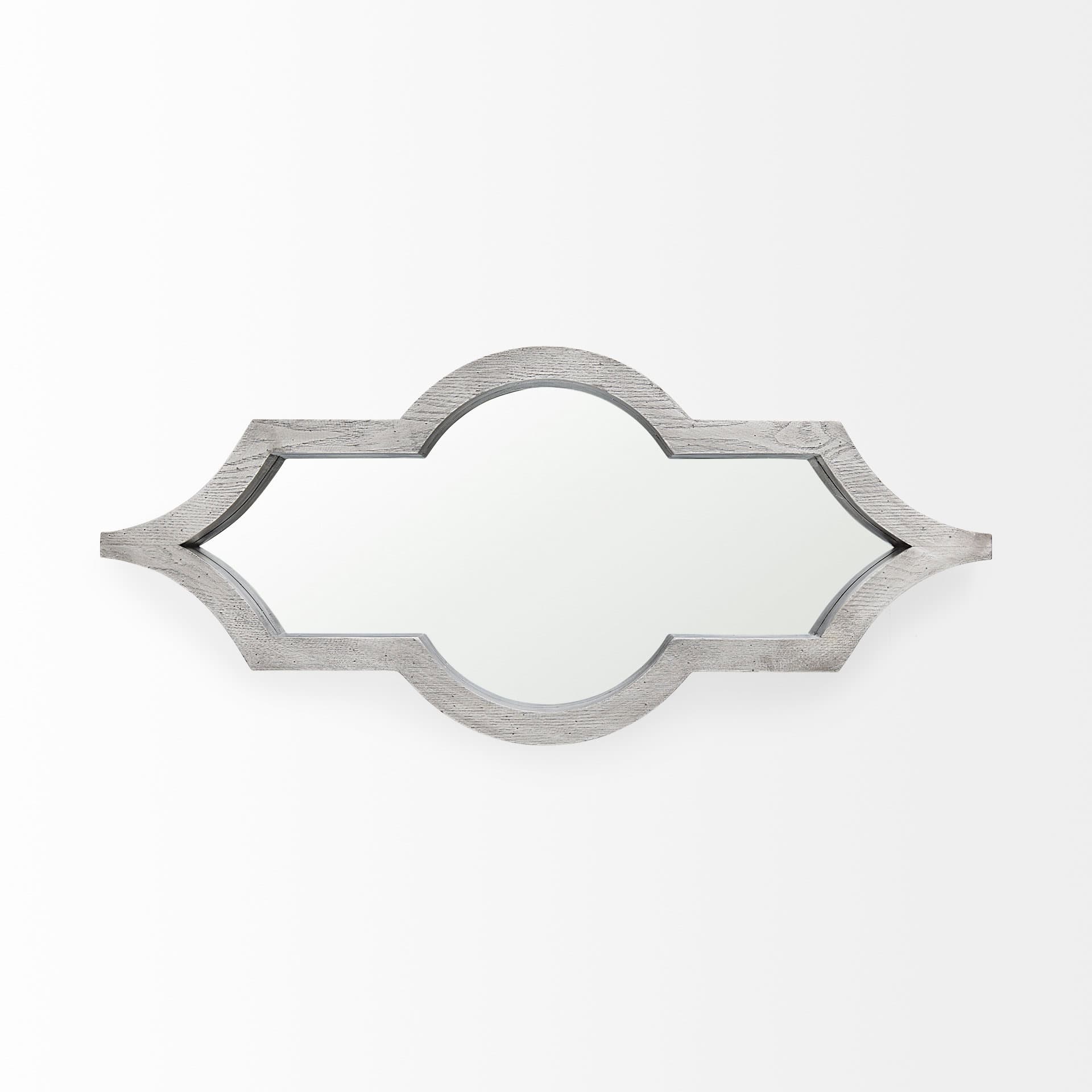 Tamanar 15.0 x 3.0 x 34.1 Gray Wood Frame Wall Mirror — product photograph