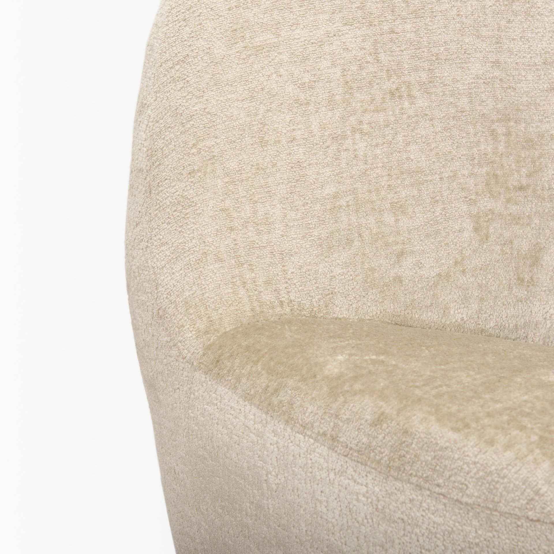 Beverly Beige Chenille Accent Chair — product photograph