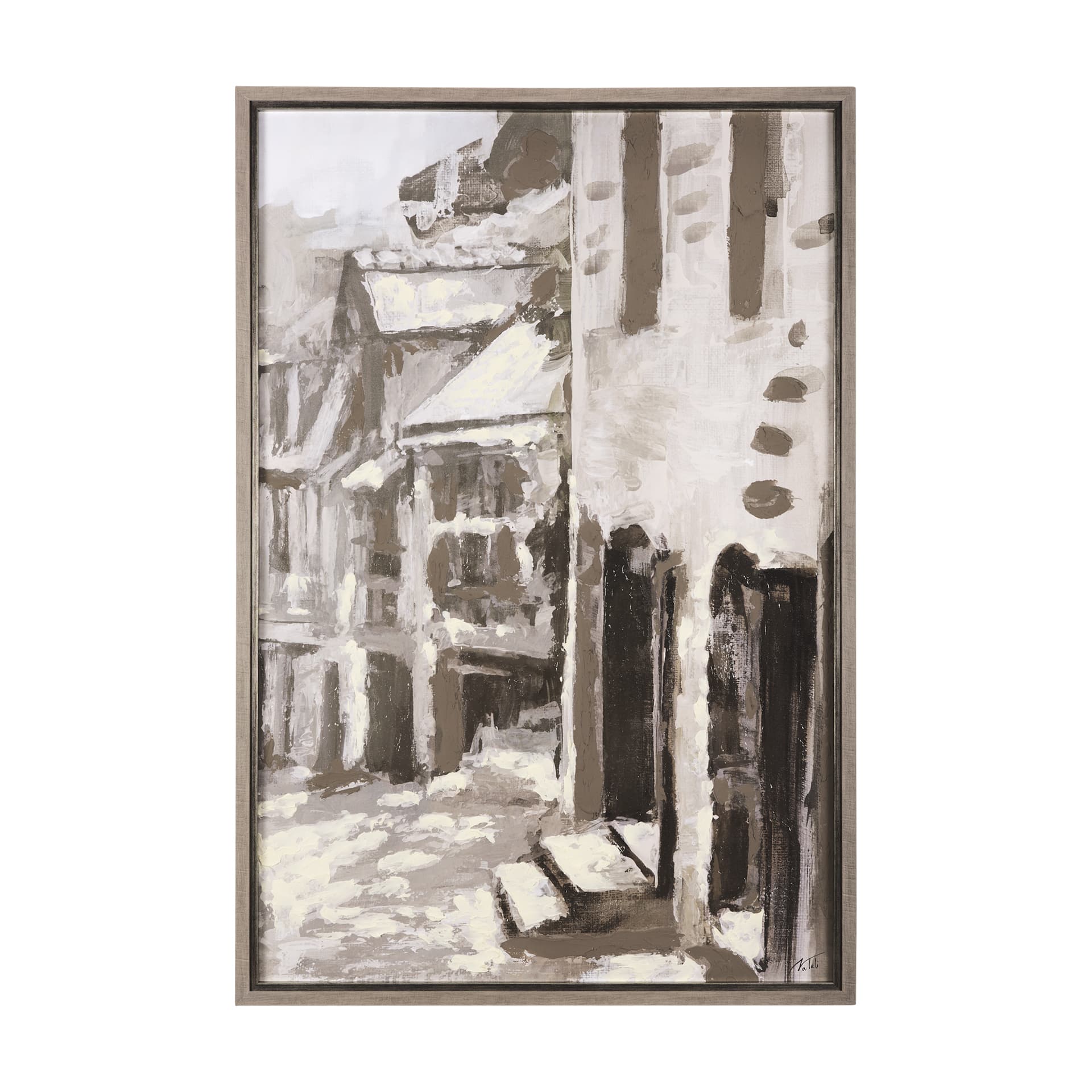 Old Lane II by Mercana Studio a Hand Embellished Textured Framed Art Print — product photograph