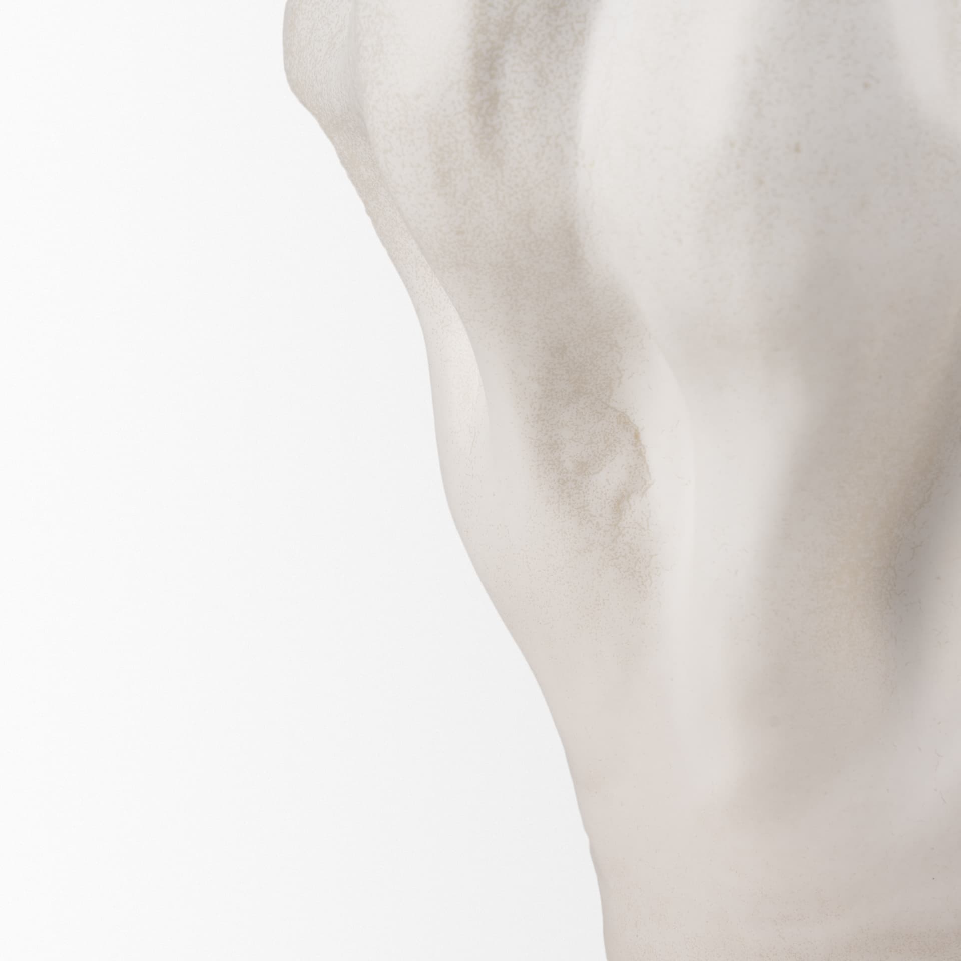 Vanna Sculptural Cream Glazed Ceramic Vase — product photograph