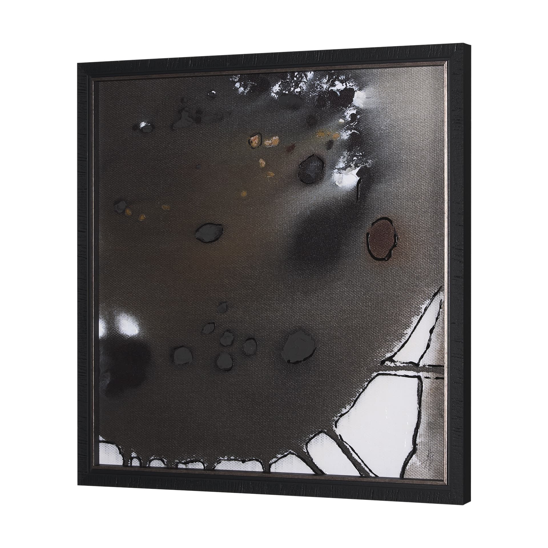 Tributary III by Mercana Studio a Hand Embellished Textured Framed Art Print — product photograph