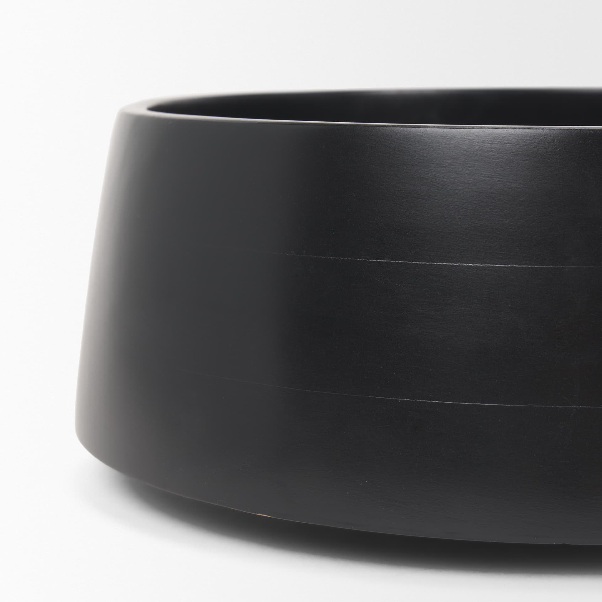 Kadara Black Solid Wood Decorative Bowl — product photograph