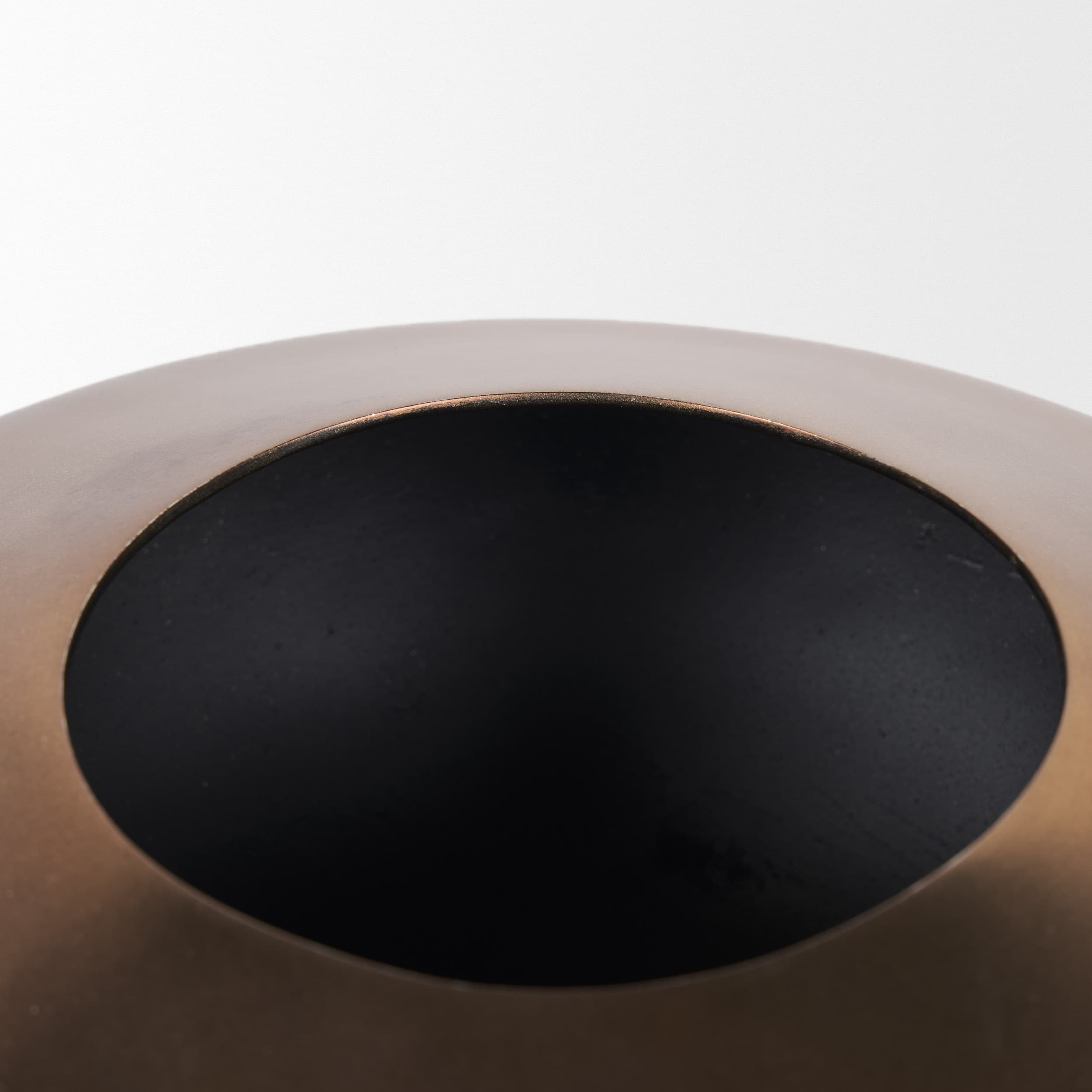 Quiana Medium Textured Gold Metal Vase — product photograph