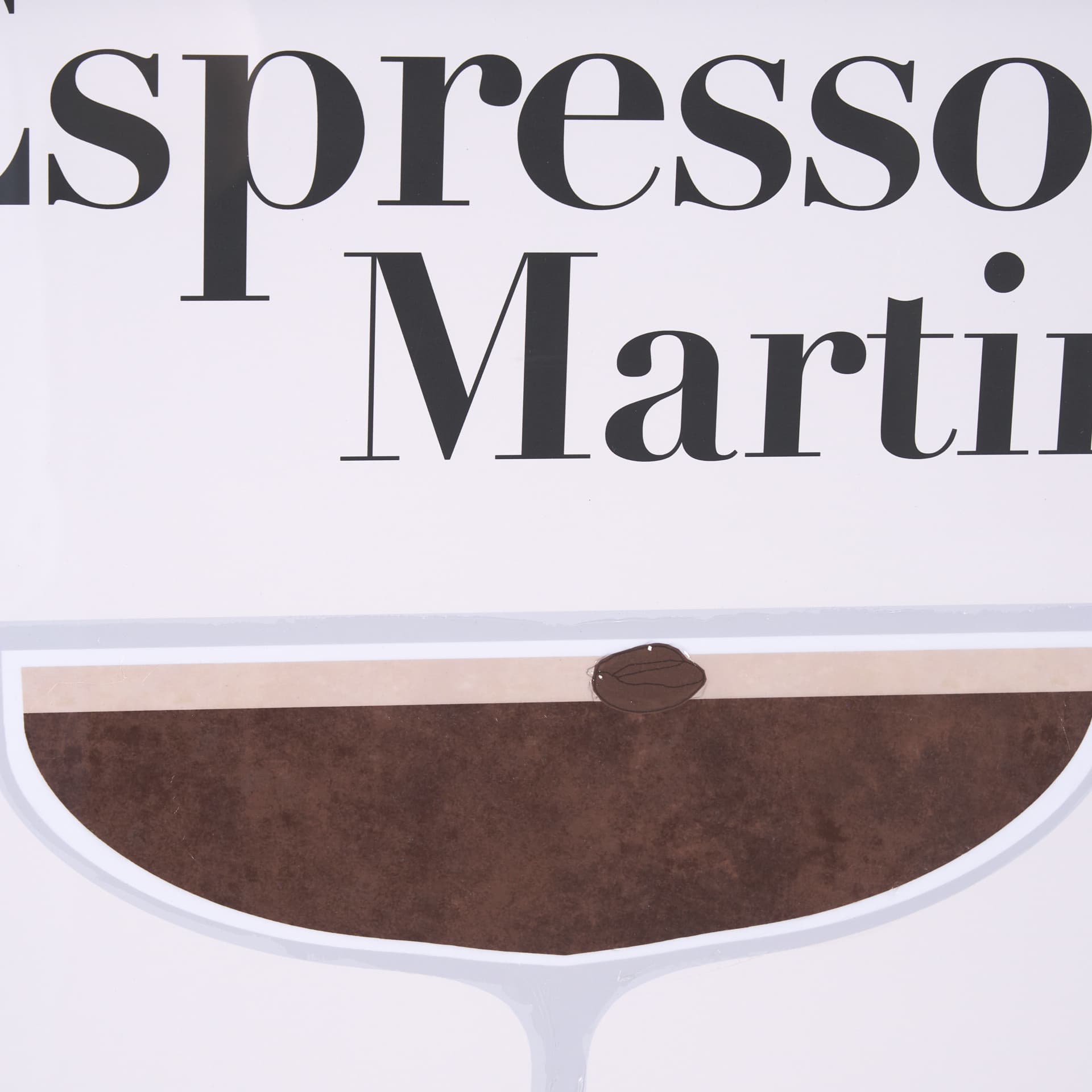 Espresso Martini by Mercana Studio a Hand Embelished Textured Framed Art Print Matted under Glass — product photograph