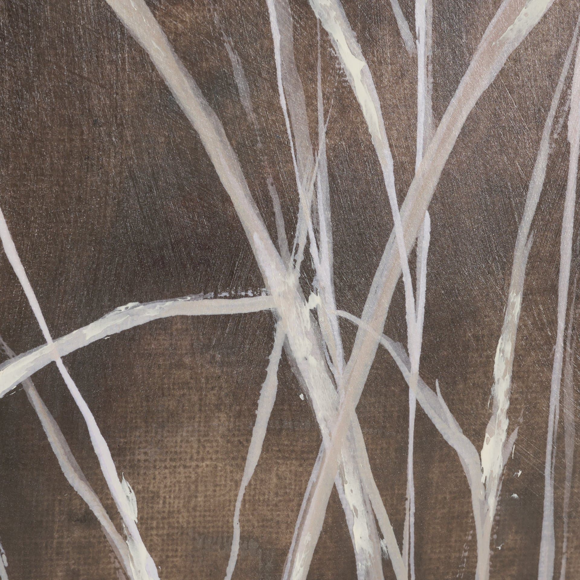 Ghost Grasses I by Mercana Studio Hand-Embellished Textured Framed Artwork Matted under Glass — product photograph