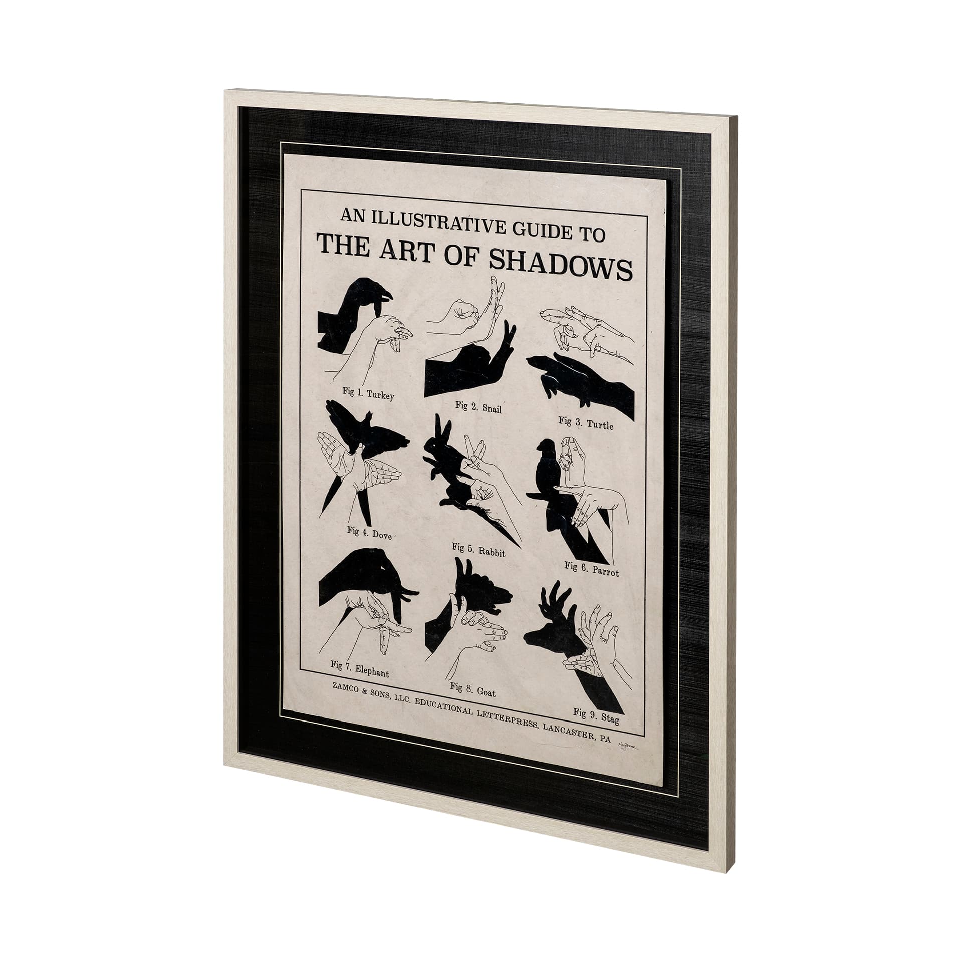 The Art of Shadows X by Mercana Studio Hand Embellished Textured Framed Art Print Matted under Glass — product photograph