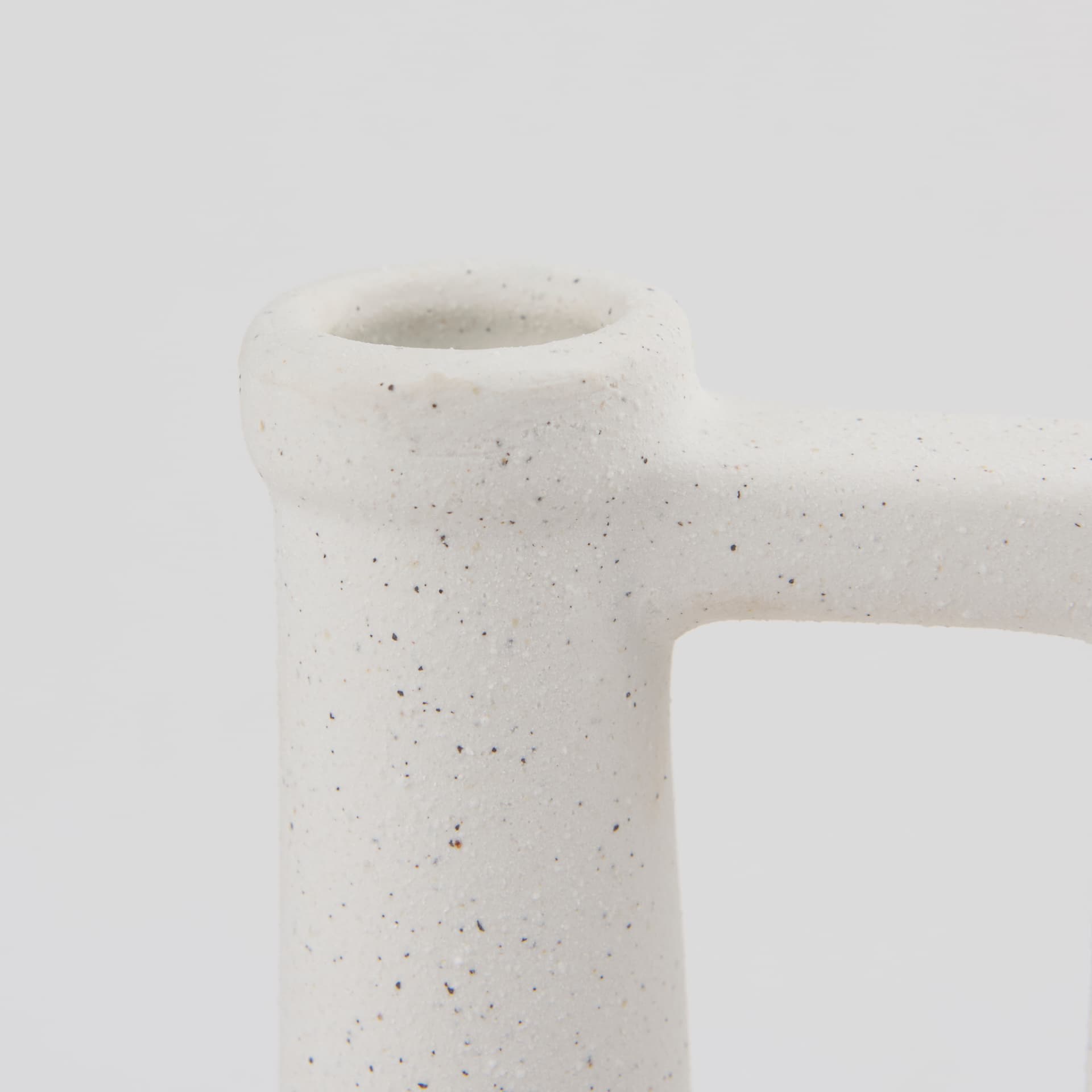 Burton 17.1H Large White Ceramic Jug Vase — product photograph