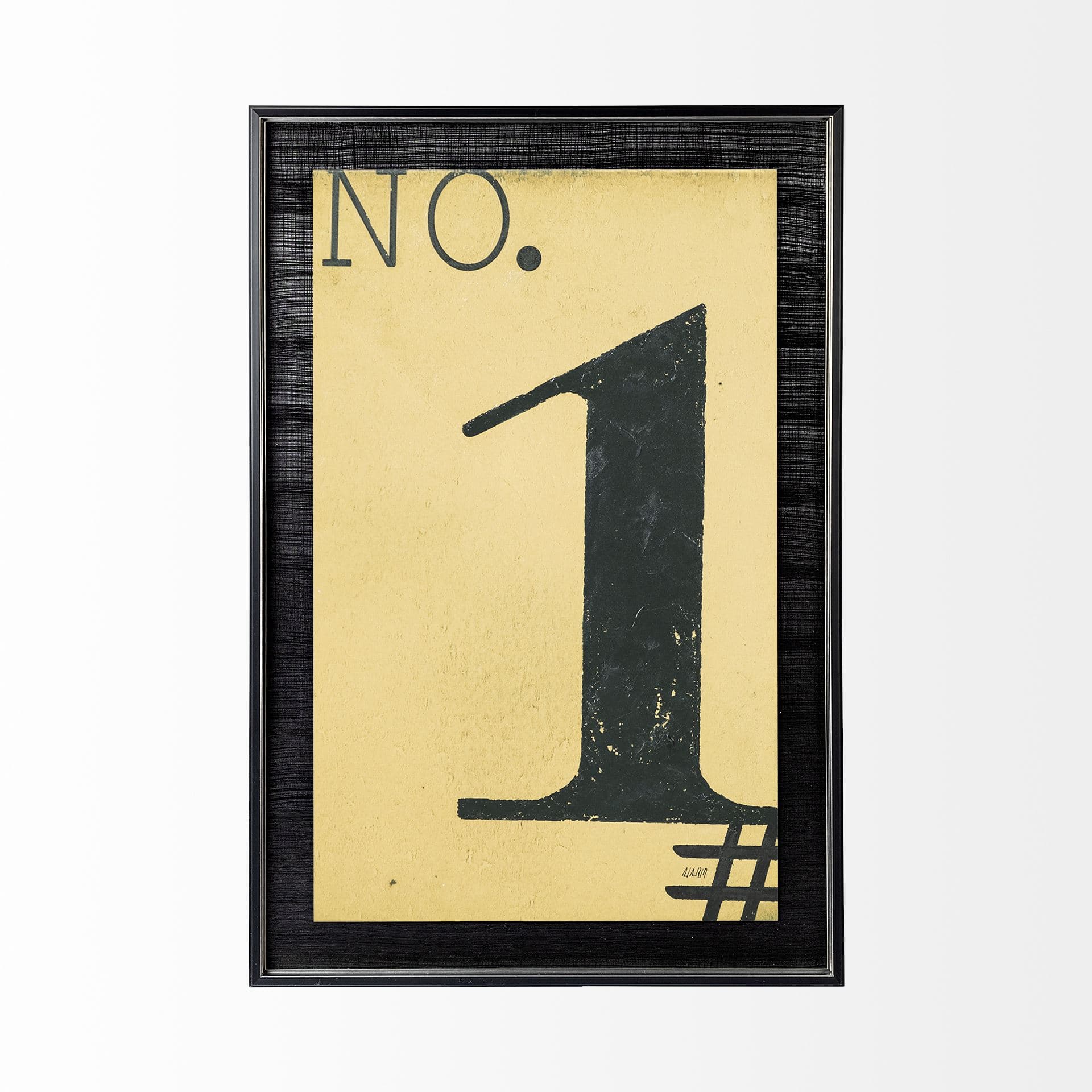 Value Collector 1 by Mercana Studio a Hand Embellished Textured Framed Art Print — product photograph