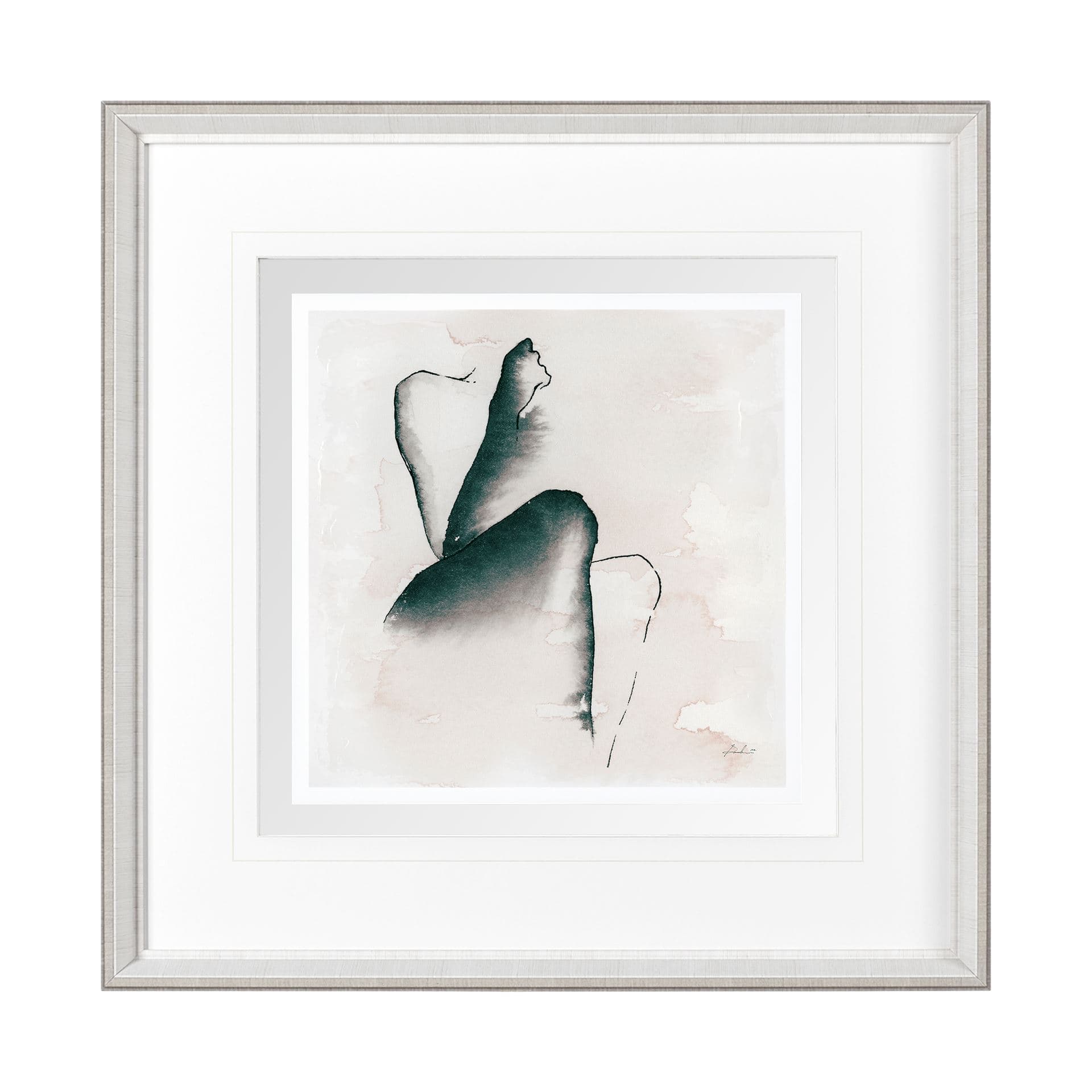 Andromedae Light IV by Melody D a Hand Embellished Textured Framed Art Print Matted under Glass — product photograph