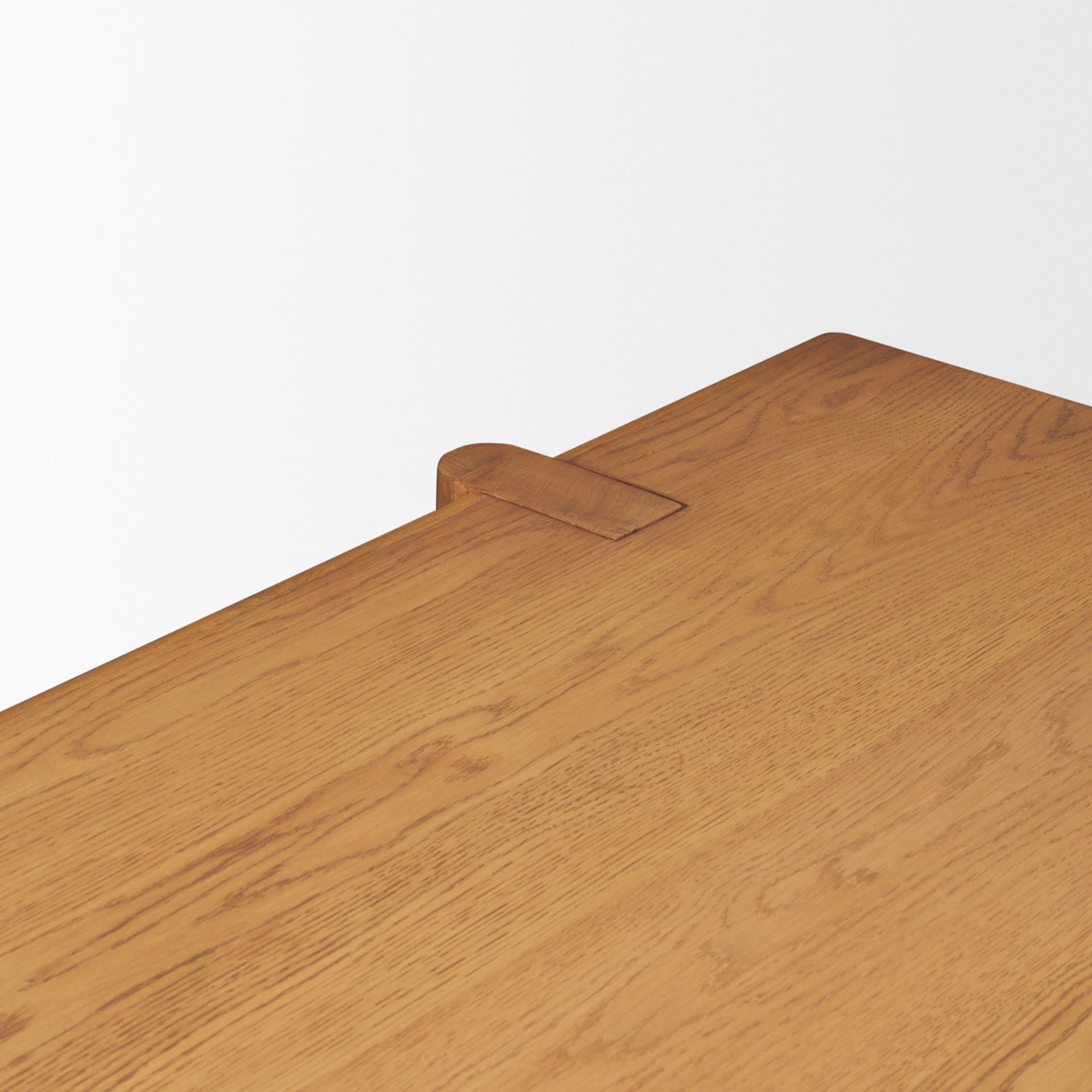Rowan 94"L x 44"W Rectangular Dining Table | Modern | Light Brown Oak Wood | Seats 8 — product photograph