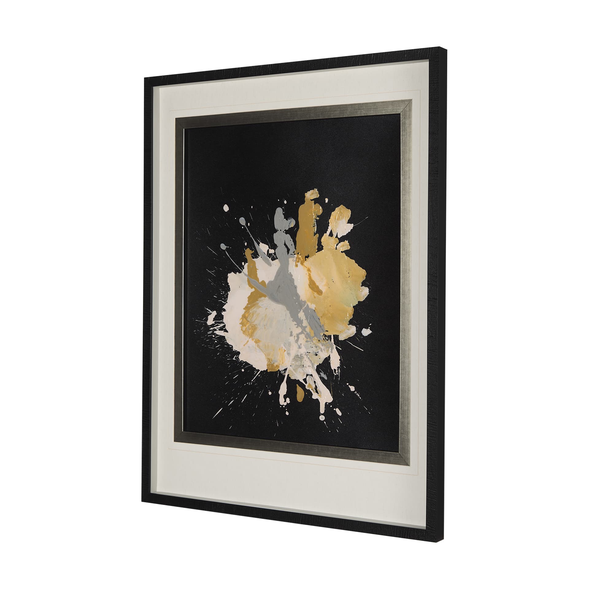 Cosmos II by Mercana Studio a Hand Embellished Textured Framed Art Print Matted under Glass — product photograph