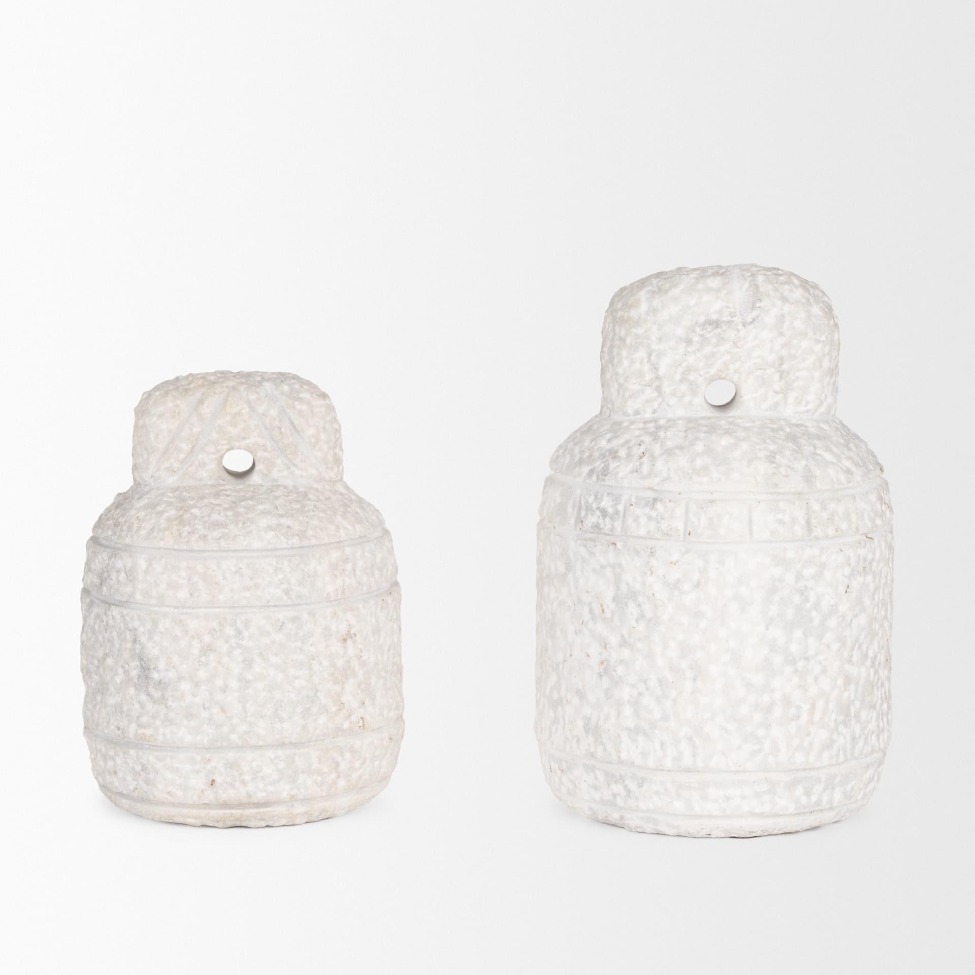 Irina Small White Marble Door Stopper — product photograph