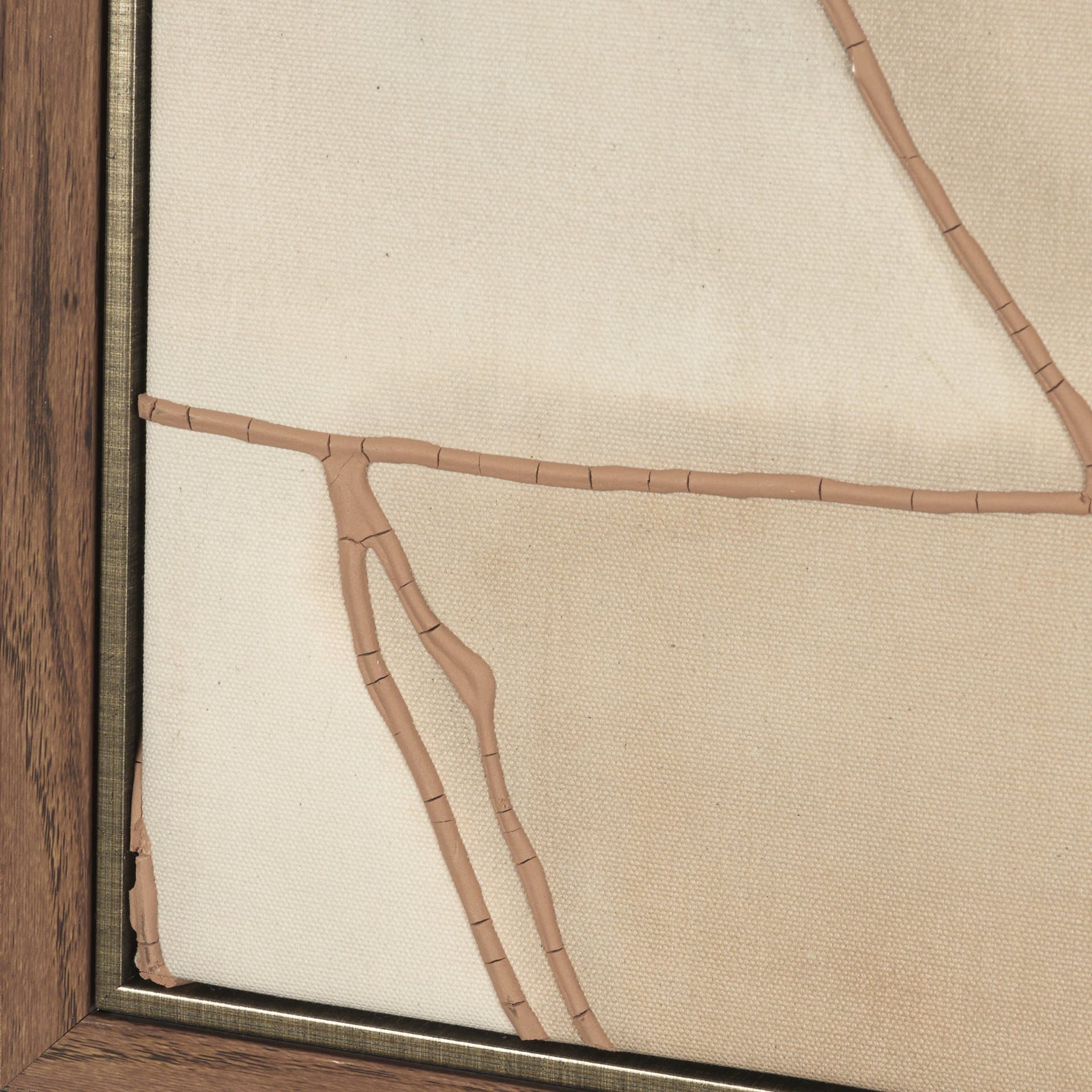Field Patchwork I by Mercana Studio Handmade Original Framed Canvas Artwork — product photograph