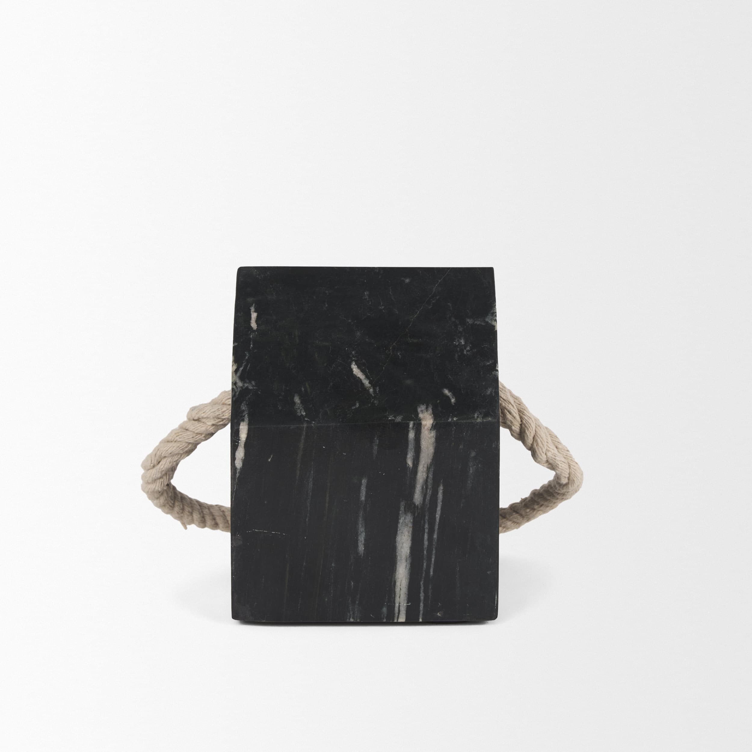 Raena Black Marble House Door Stopper — product photograph