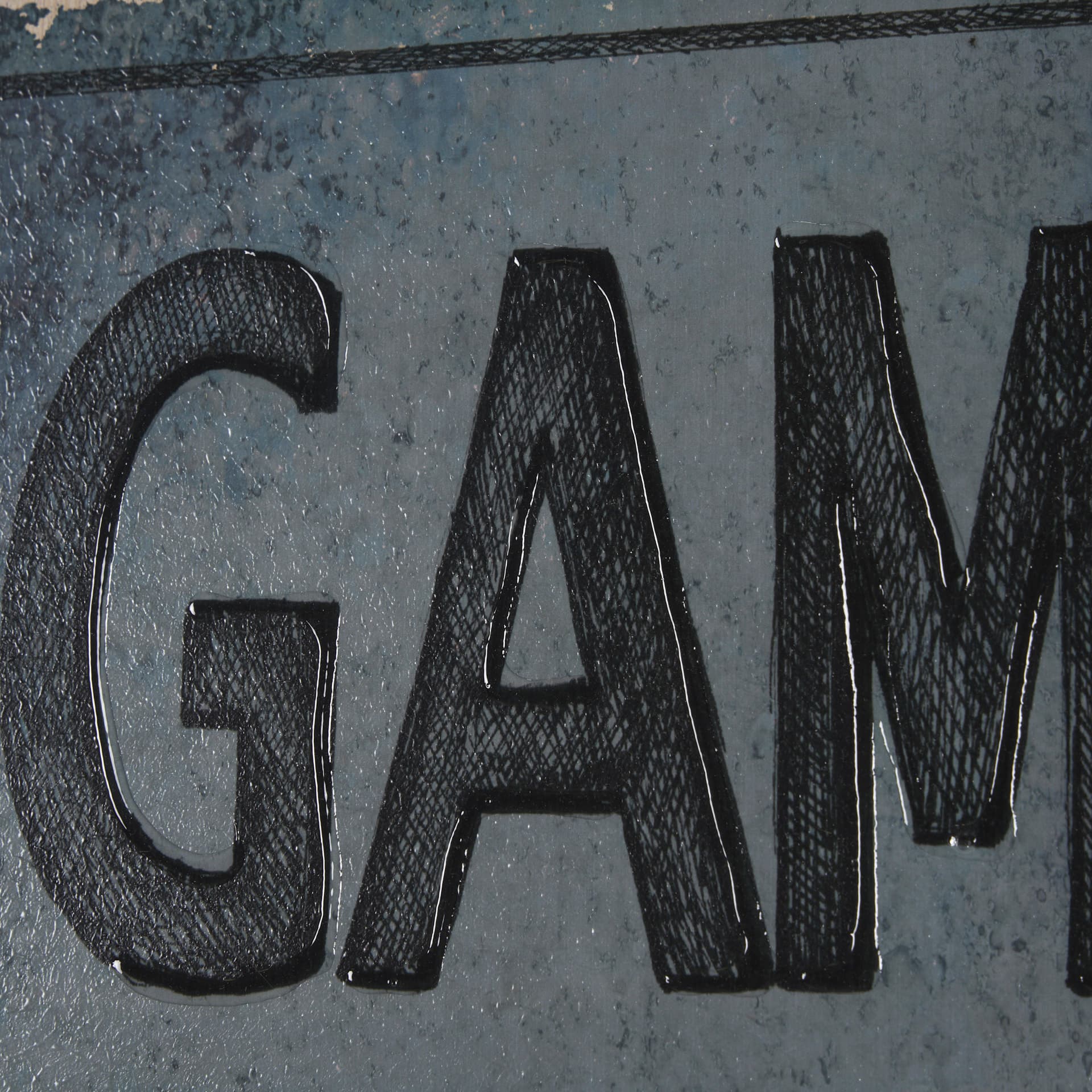 Game Room SQ by Mercana Studio a Hand Embellished Framed Art Print — product photograph