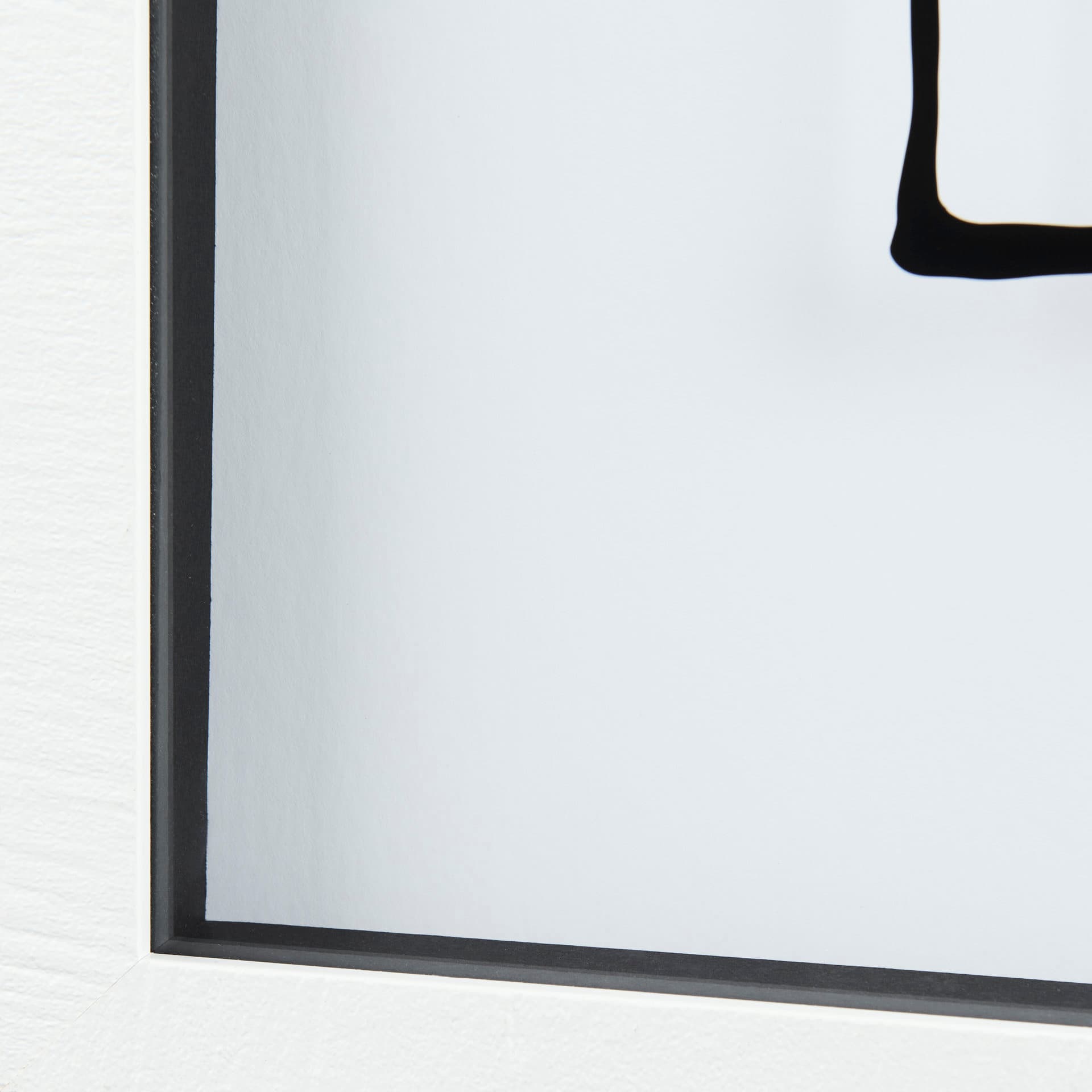 Fish Black by Mercana Studio a Hand Embellished Textured Framed Art Print Matted under Glass — product photograph