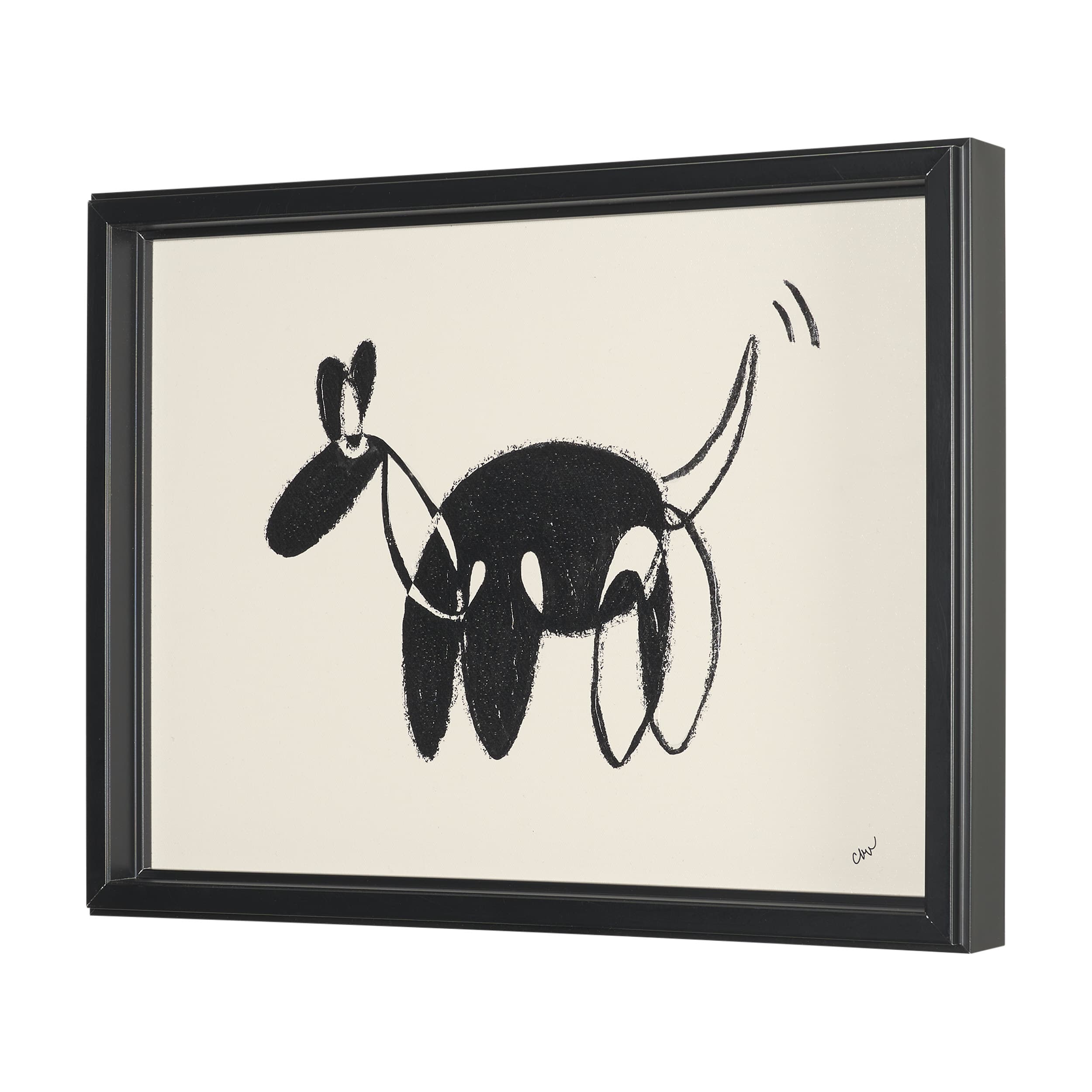 The Goodest Boy by Cristina Bartl Villa Hand-Embellished Textured Framed Artwork — product photograph