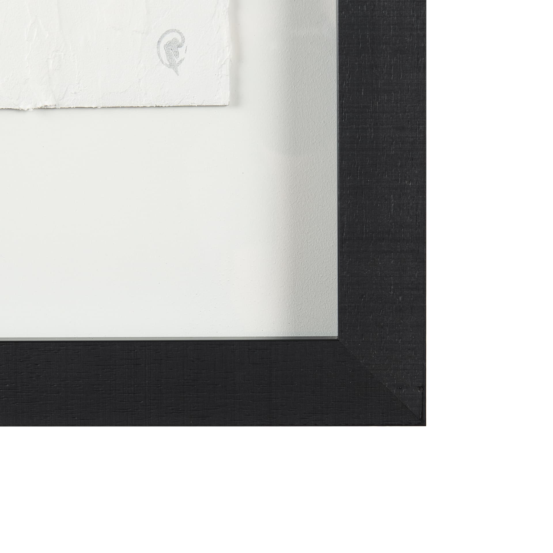 White Vines II (SET OF 2) by Studio M a handmade Original Framed 3D Textured Artwork under Glass — product photograph