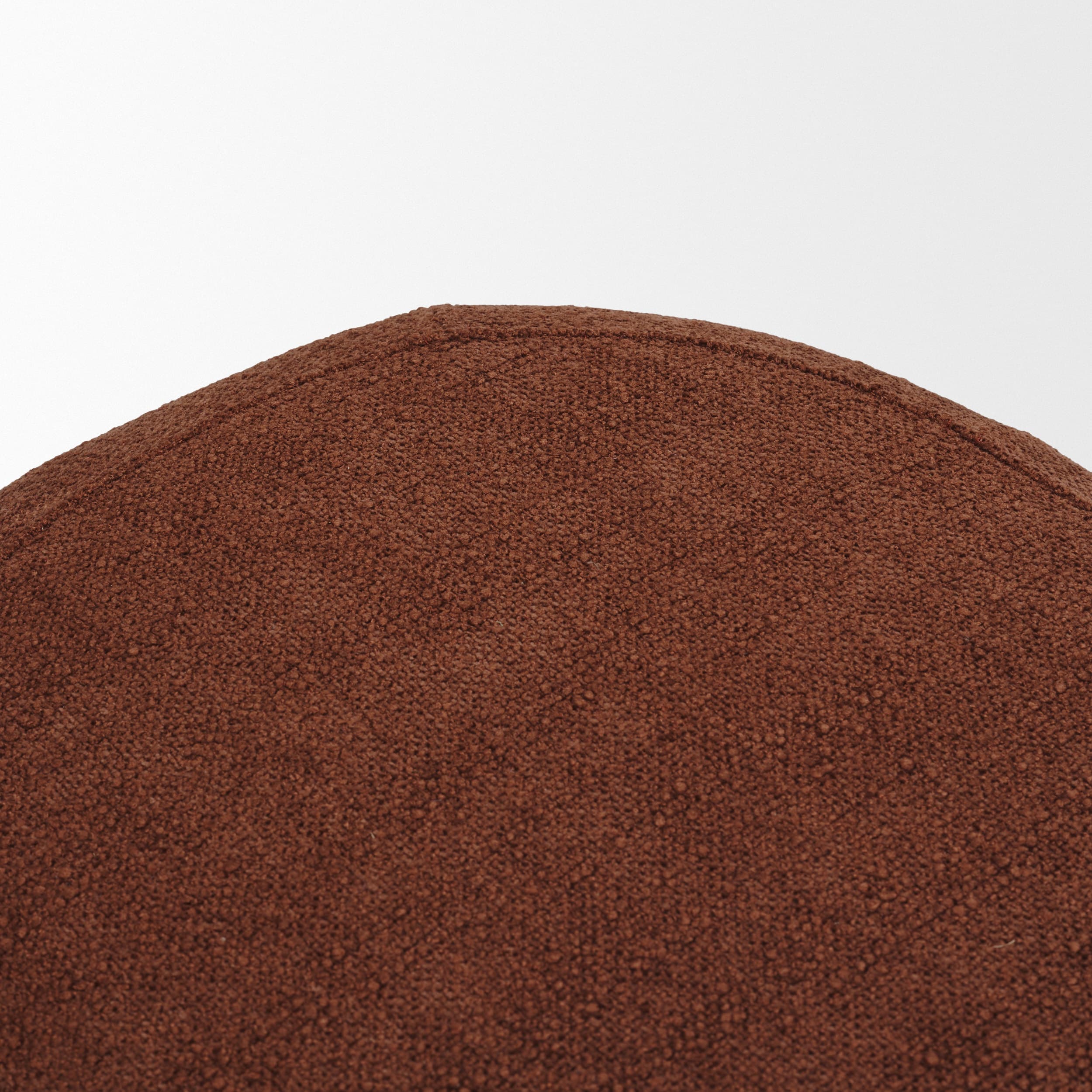 Siren Burgundy Fabric w/ Brown Ash Wood Oblong Bench — product photograph