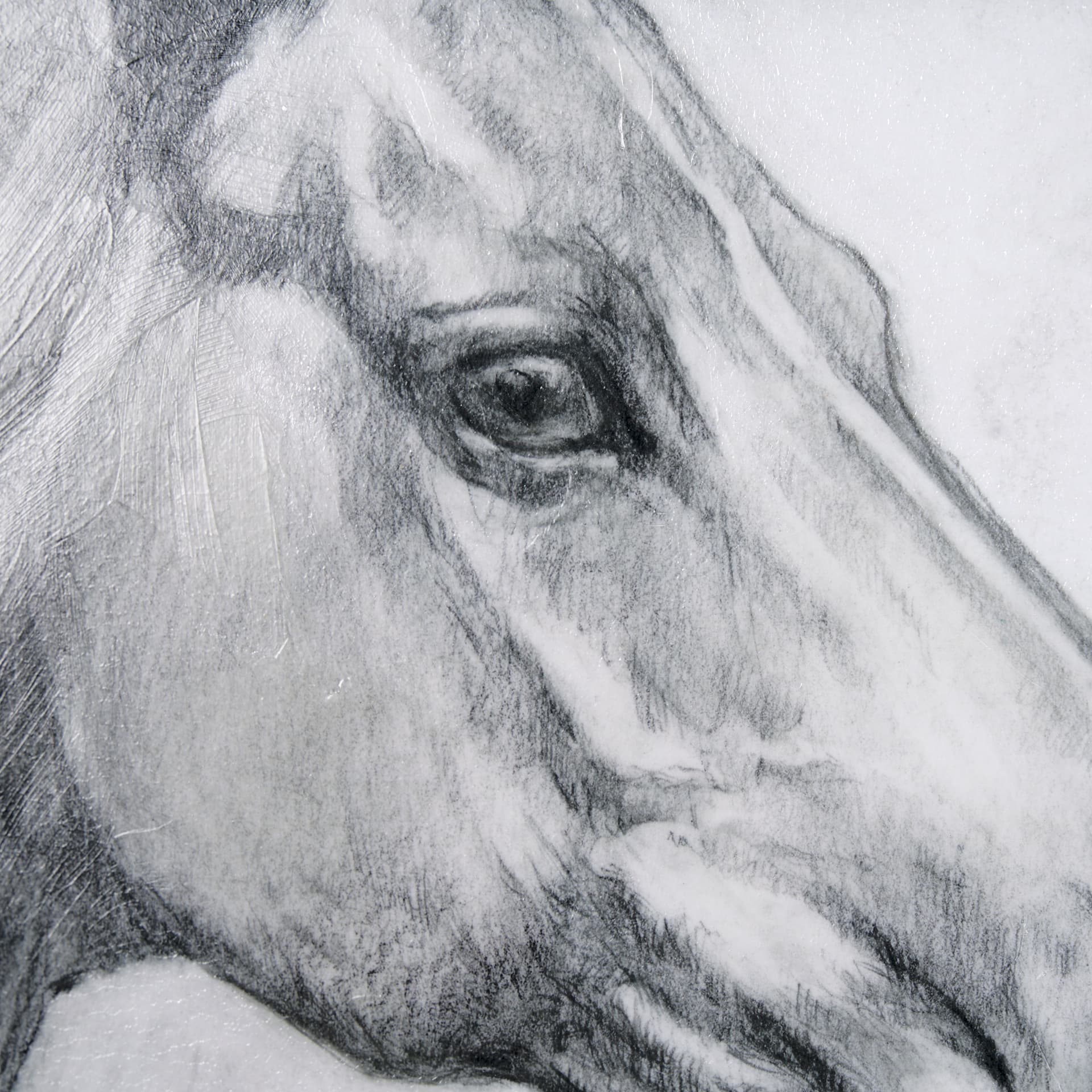 Running Horses (set of 3) by Mercana Studio a Hand Embellished Textured Framed Art Print — product photograph