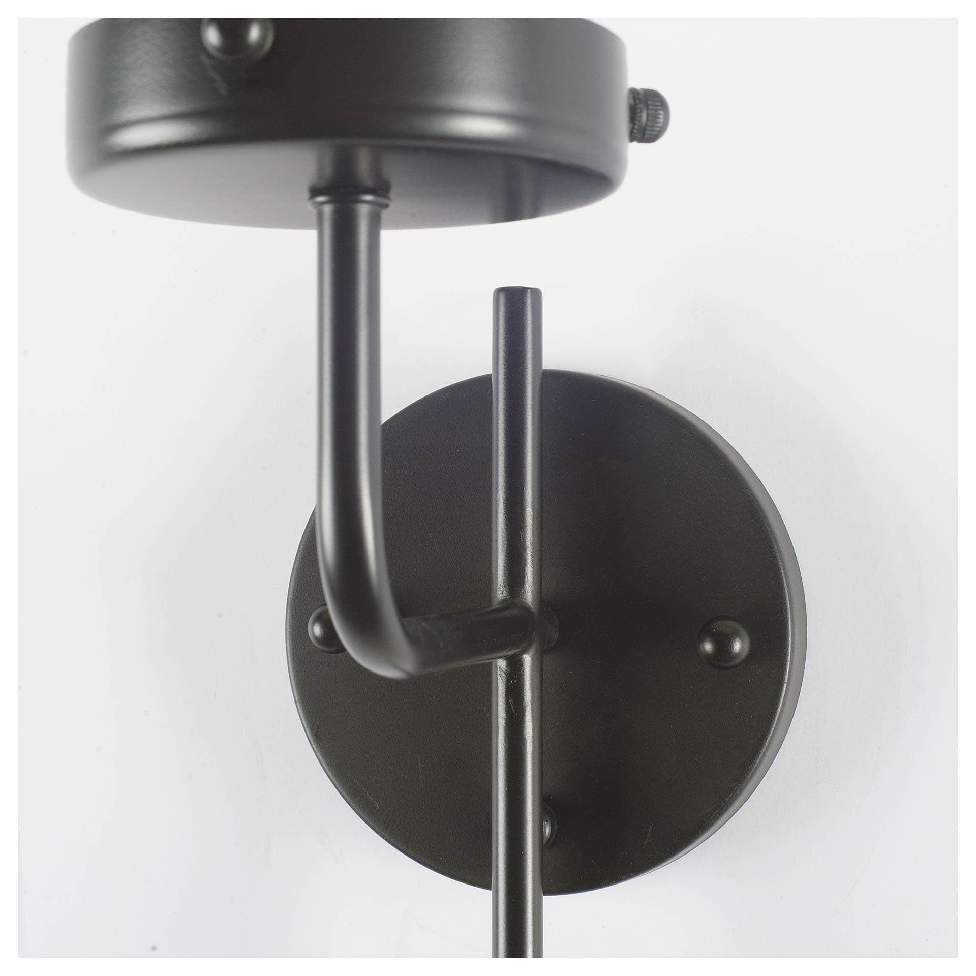 Bougeoir I I 8x20 Gray Metal Cylindrical Glass Shade Wall Sconce — product photograph