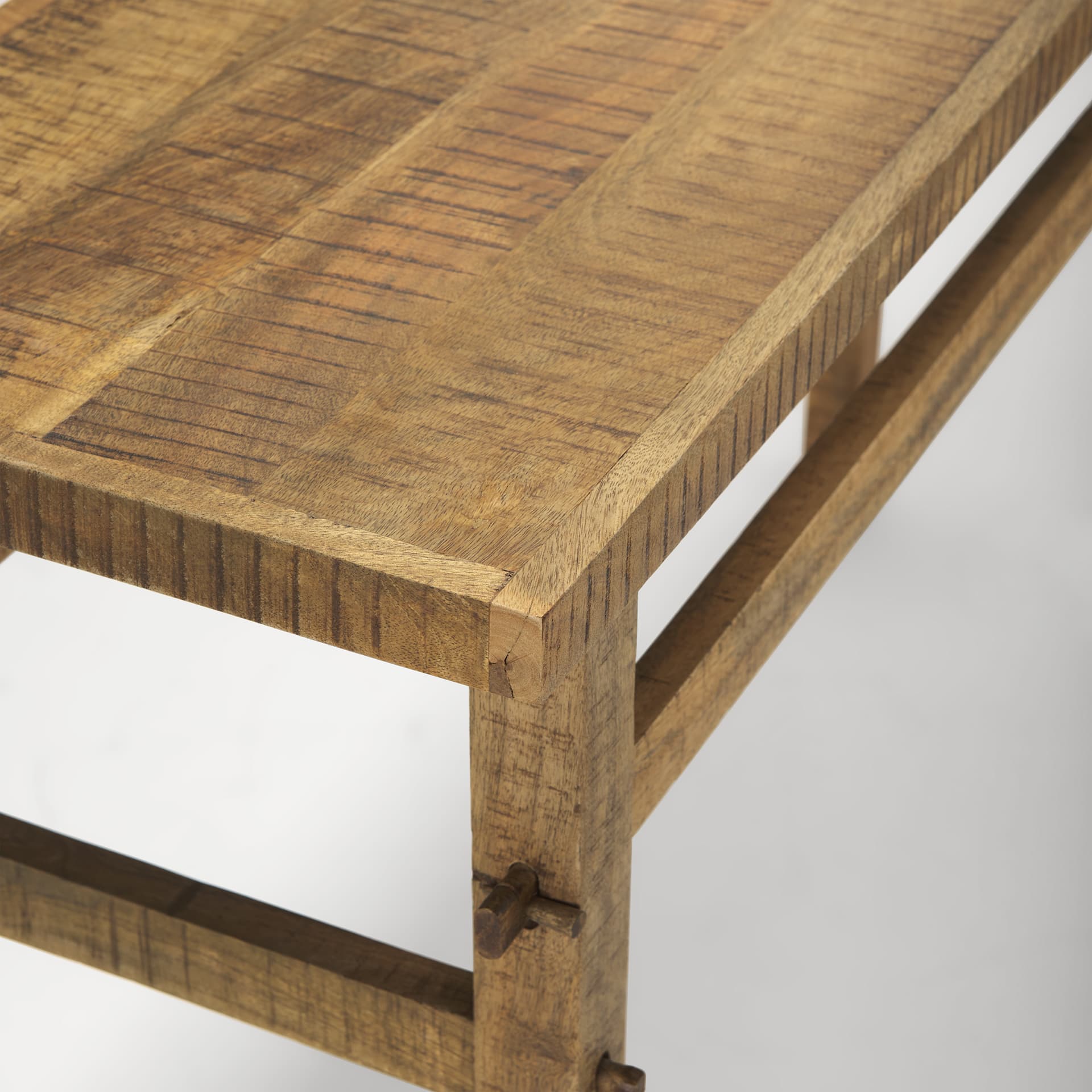Rosie 54" Brown Wood Console Table — product photograph