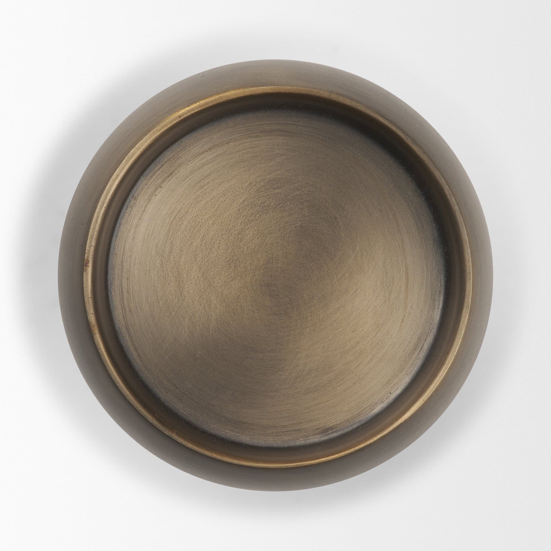 Pelar Large Antiqued Brass Stacked Pillar Candle Holder — product photograph