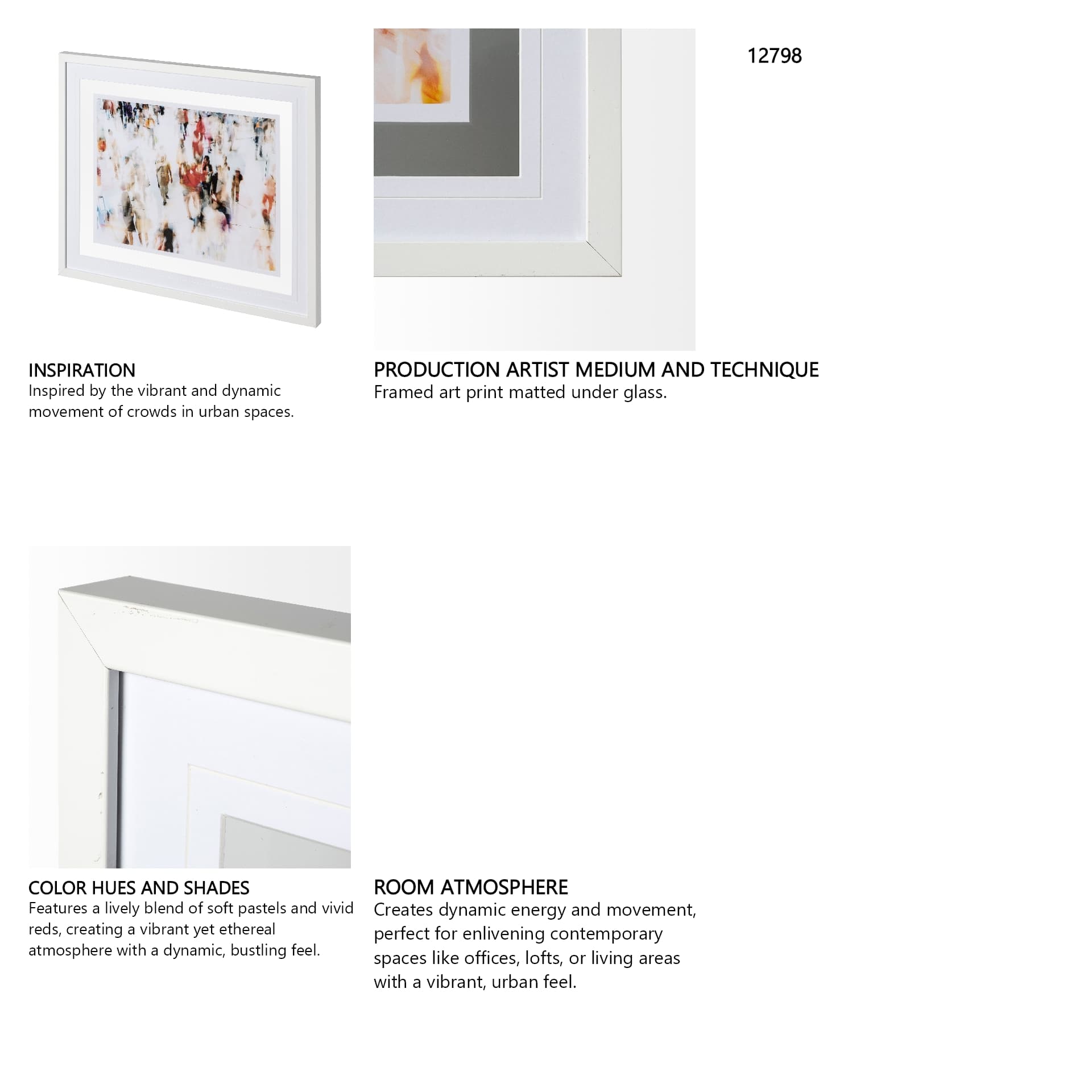In Transit A by THEstudio a Framed Art Print Matted under Glass — in a styled room